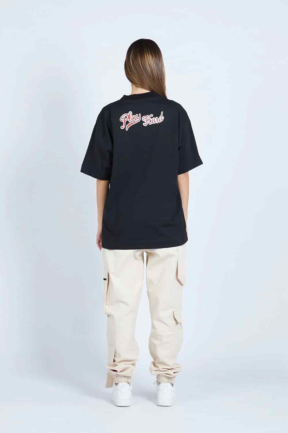 Camiseta oversize PLAY HARD NEGRO | DROP 03 | - miniatura 3