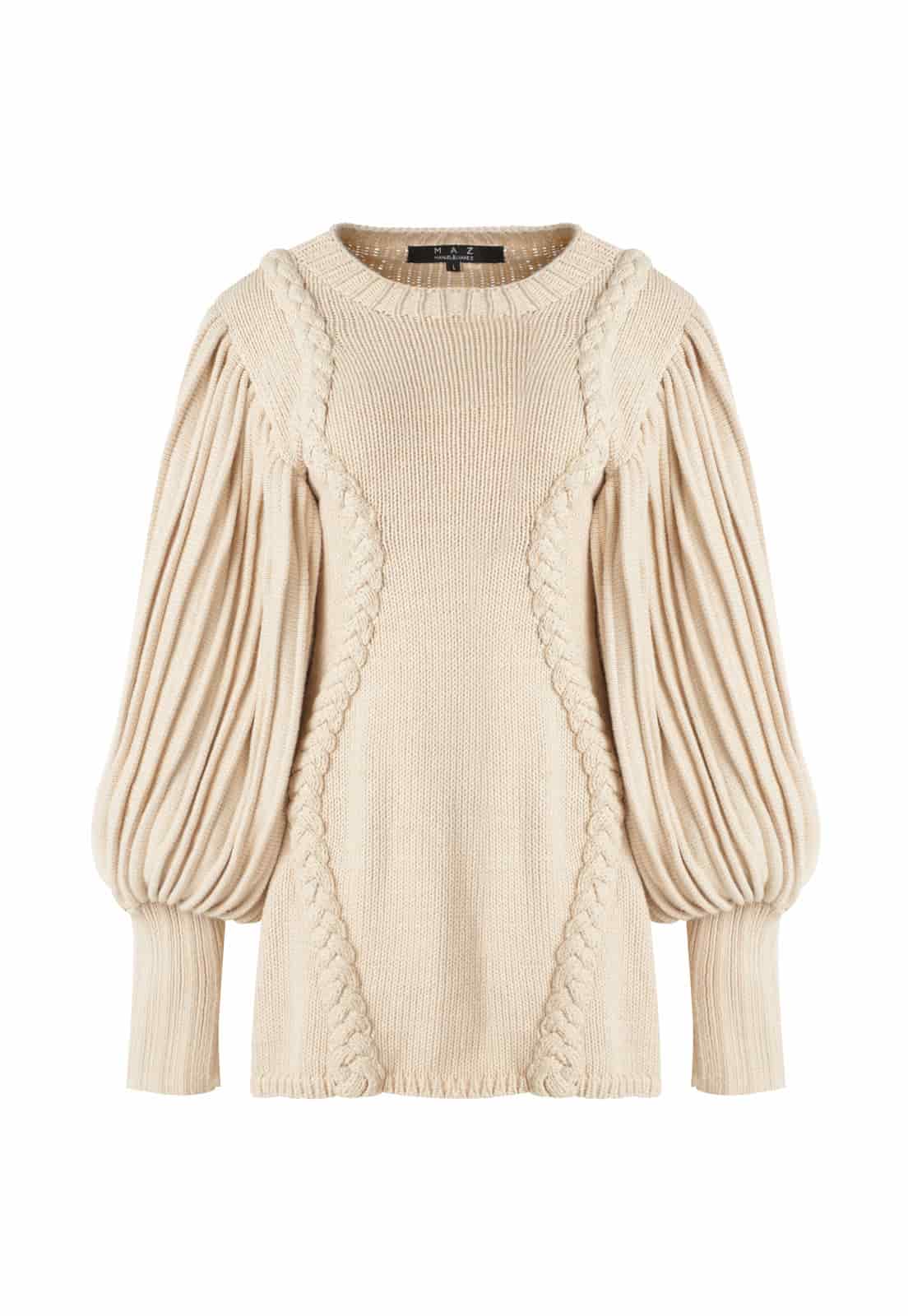 MINI WOVEN DRESS WITH WAVY BRAIDS - miniatura 1