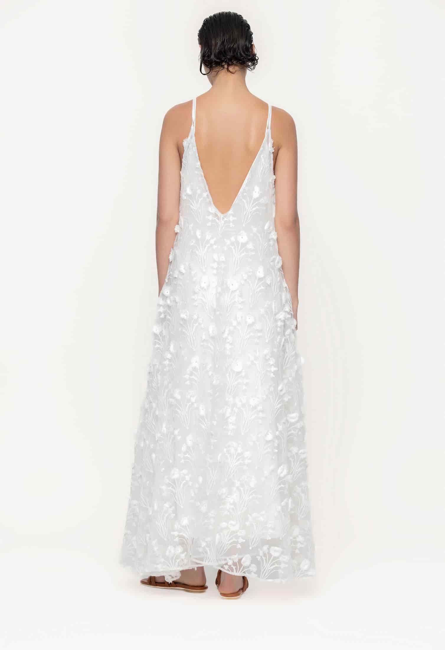 Hierbaluisa Diente de Leon Organza Maxi Dress - miniatura 2