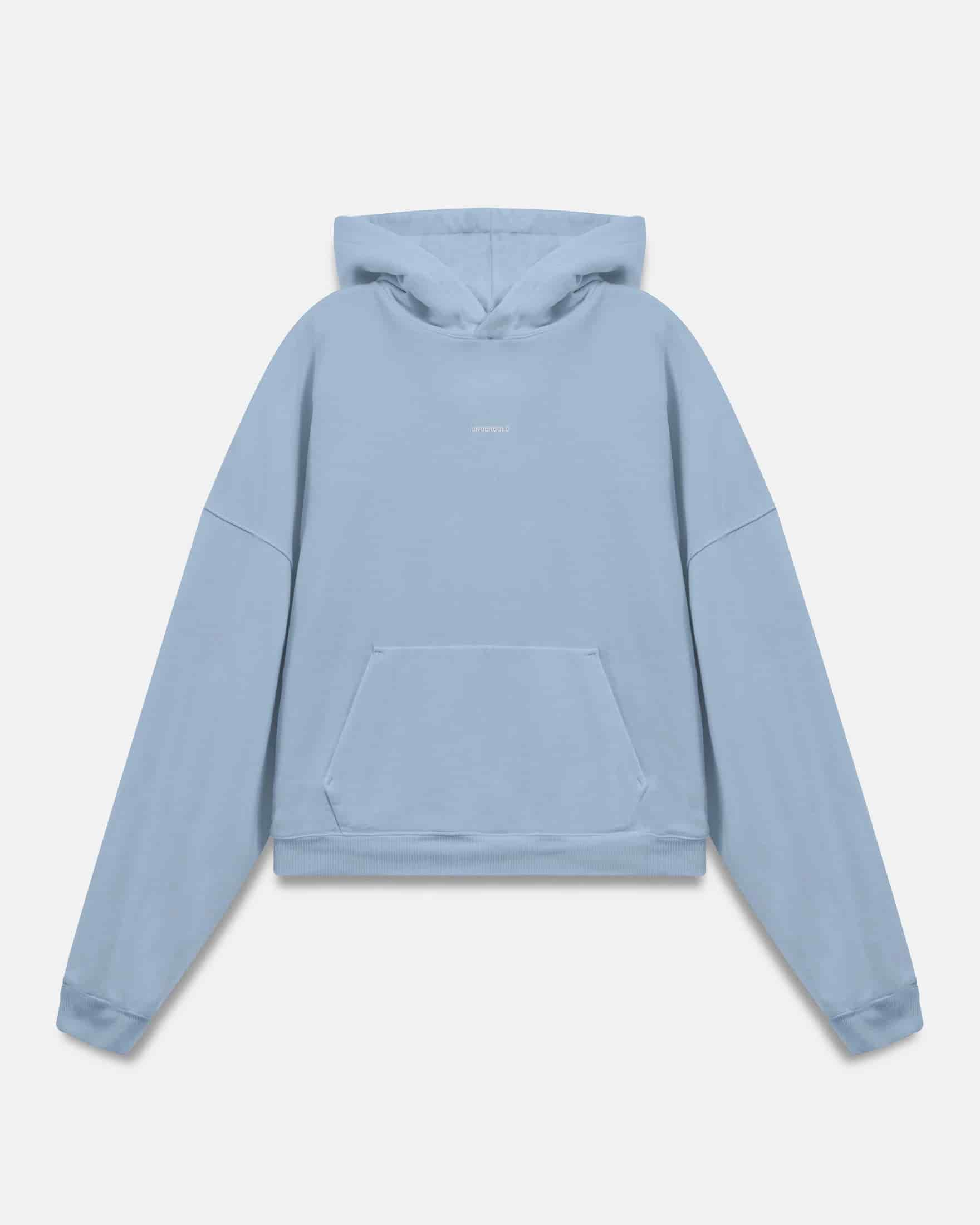 Basics Undergold Boxy Fit Hoodie Light Blue - miniatura 3