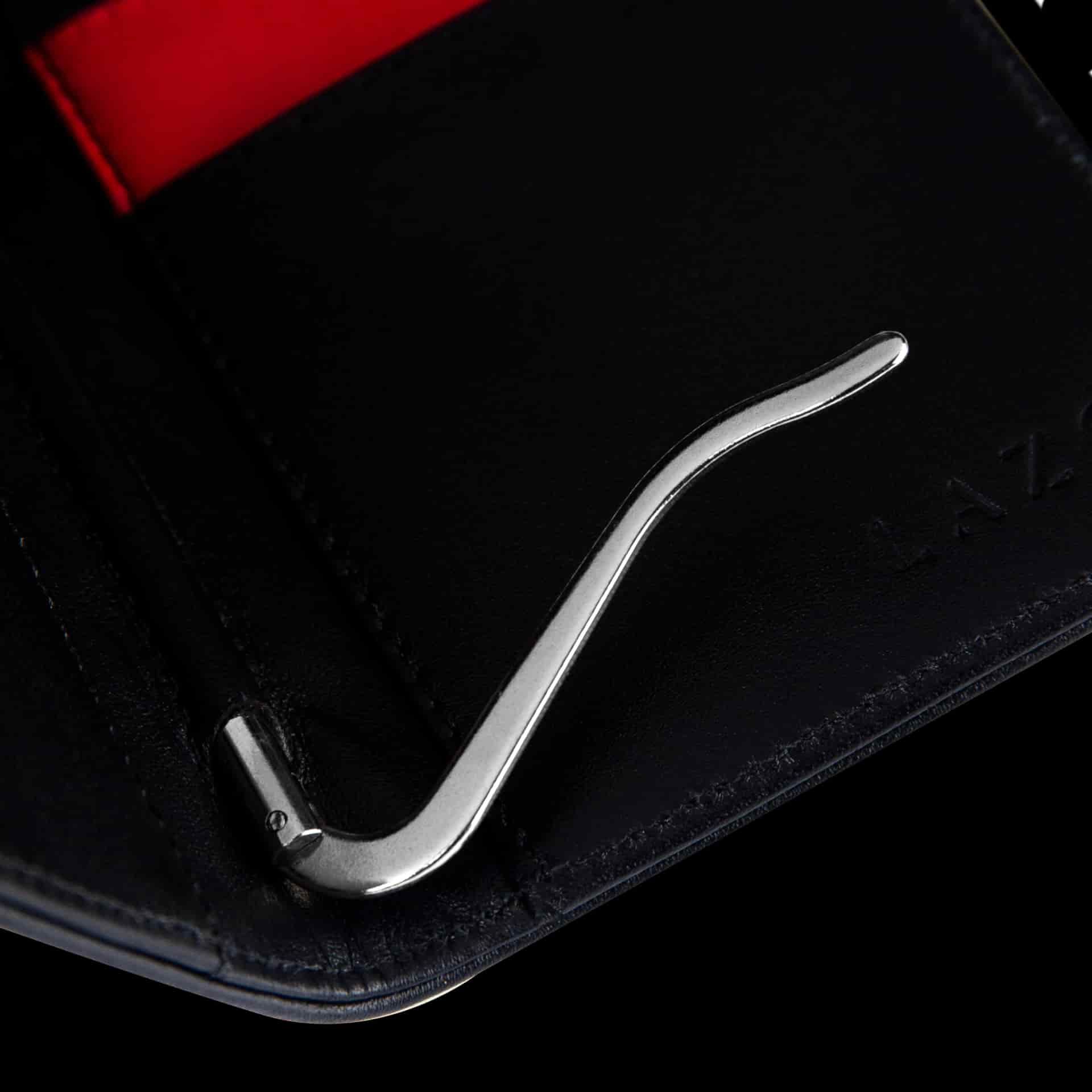 Billetera Compact con Clip (Carbono-Negra-Roja) — Con Grabado de Iniciales - miniatura 7