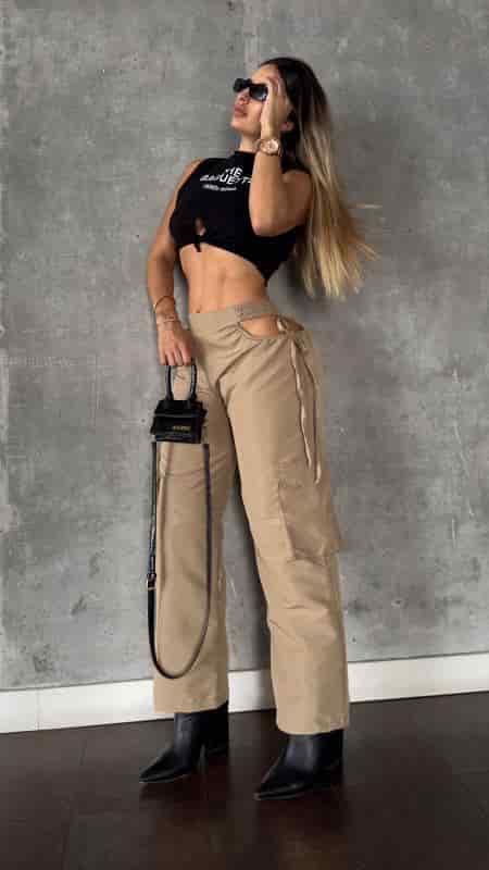 SET FENDI PANTALON CAFE - miniatura 2