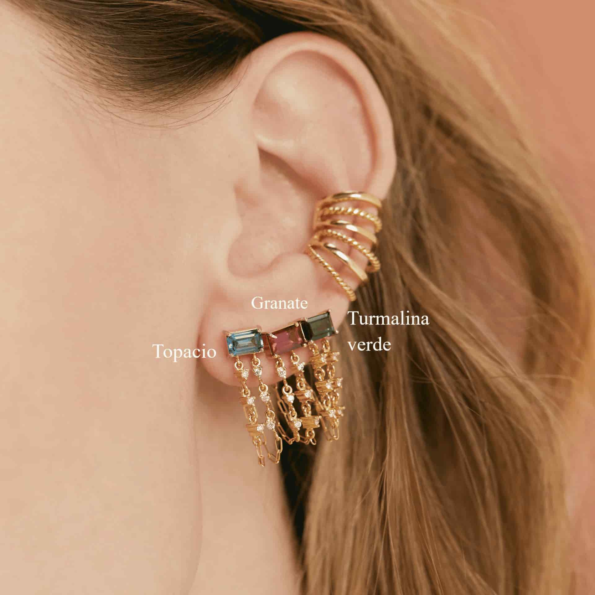 Arete Street string doble cadena - miniatura 3