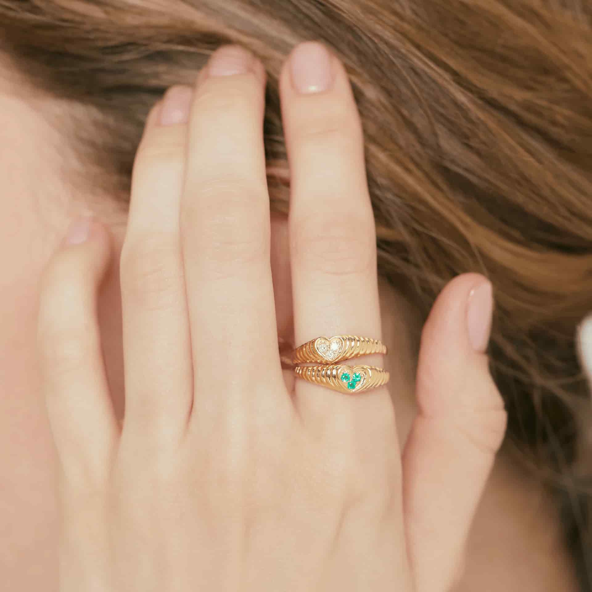Anillo Twisted heart - miniatura 2