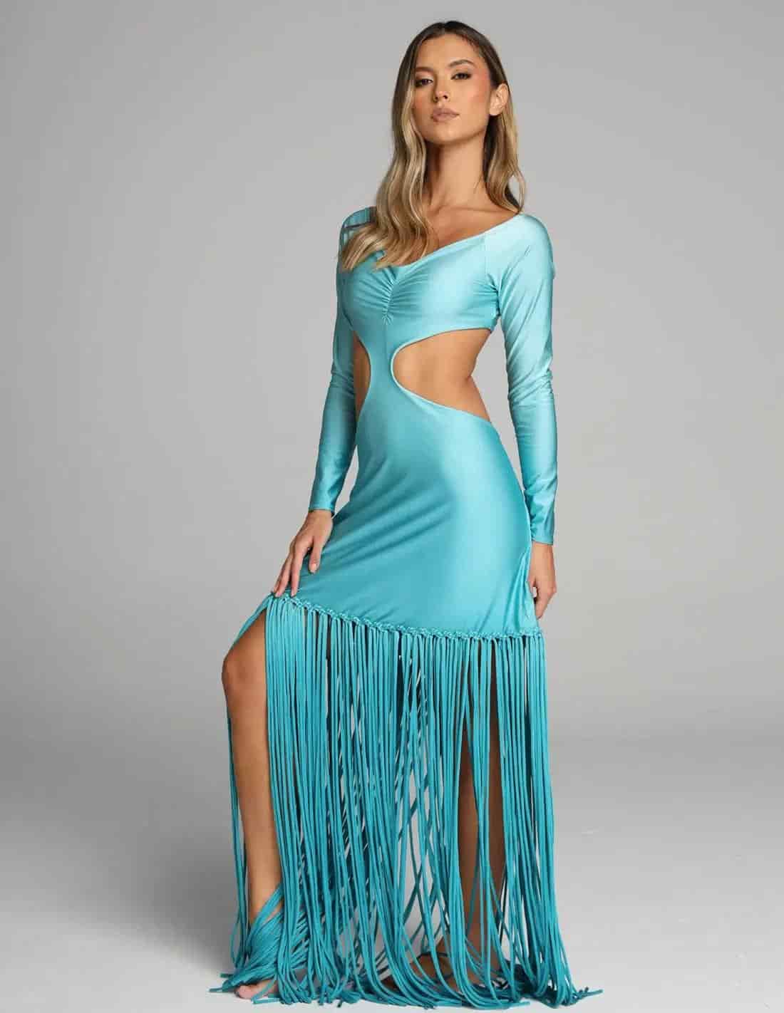 Vestido Aloha Turquoise + Oil Cristal - miniatura 1