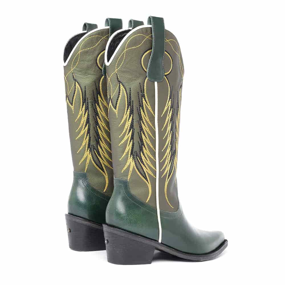 Bota Texana Vínculos Verde - miniatura 3