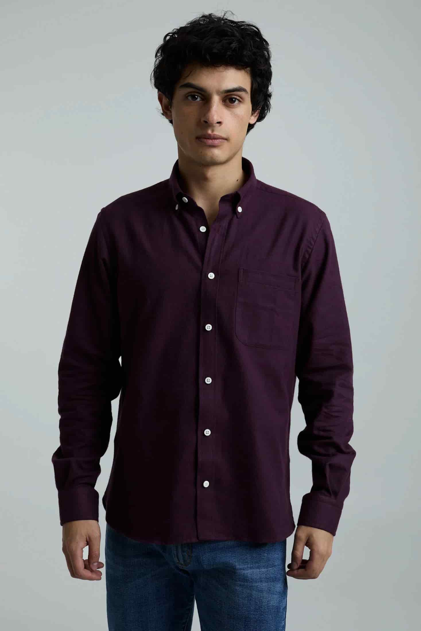 Camisa twill vinotinto - miniatura 9