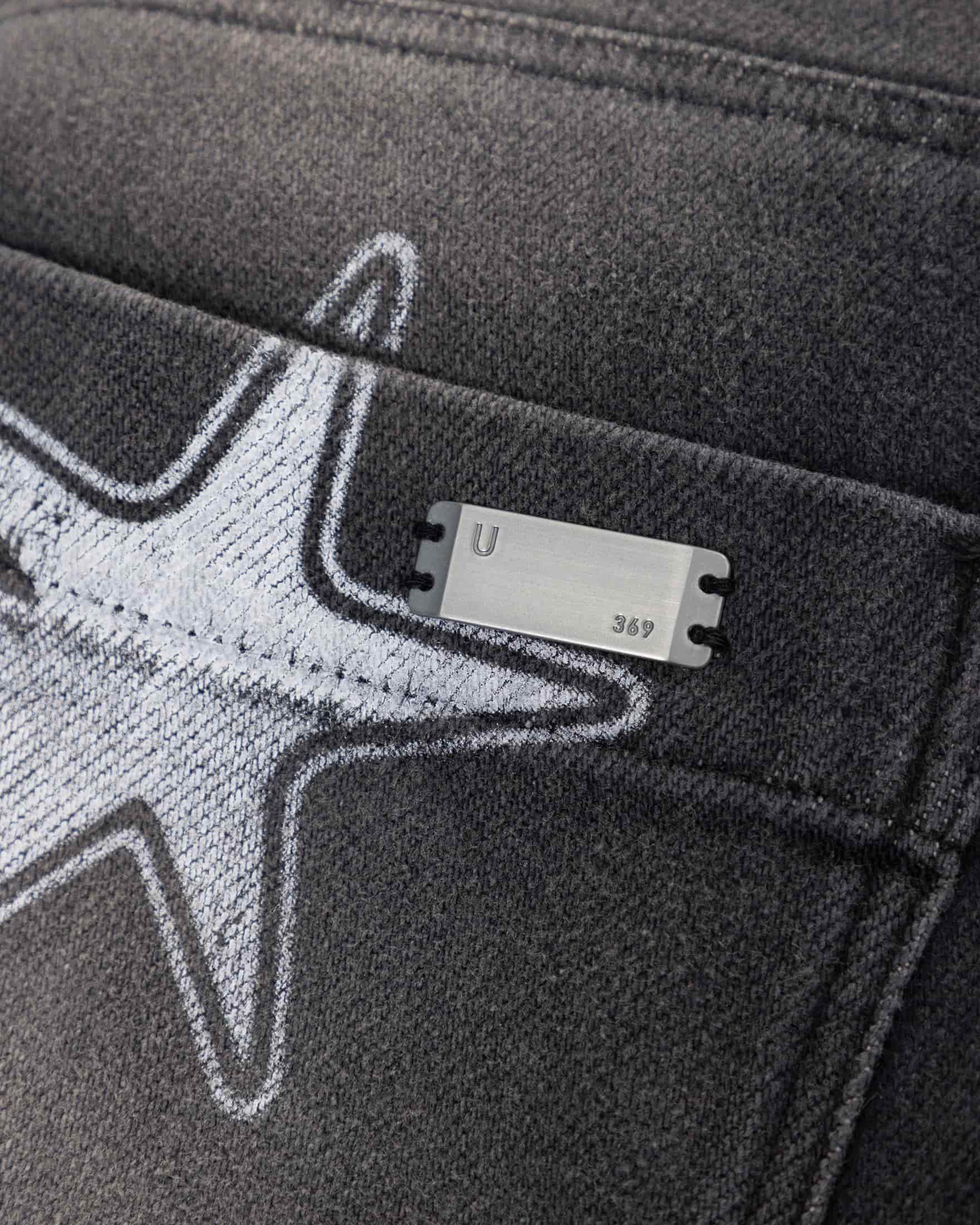 W Act 1 UG Star Barrel Vein Jean Washed Black - miniatura 6