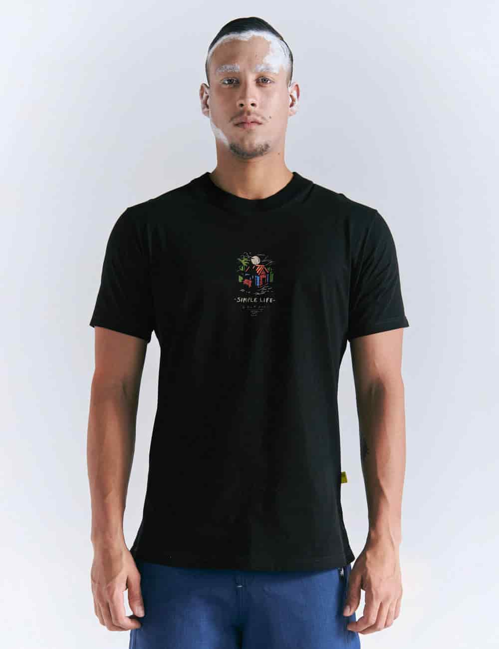 Camiseta Regular Fit Mountain Life negro Hombre - miniatura 4