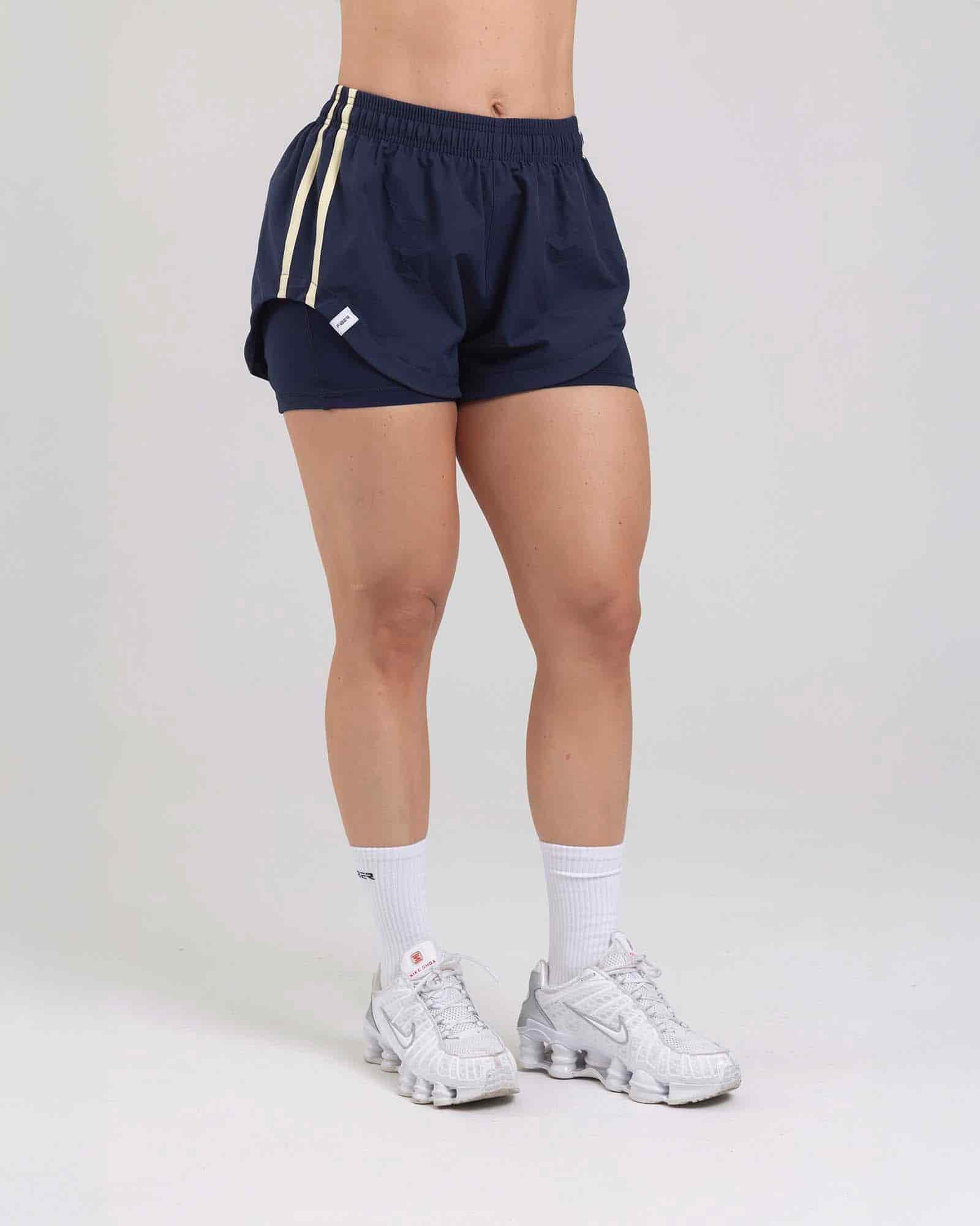 Short running azul navy dual run tropi FIBER - miniatura 2