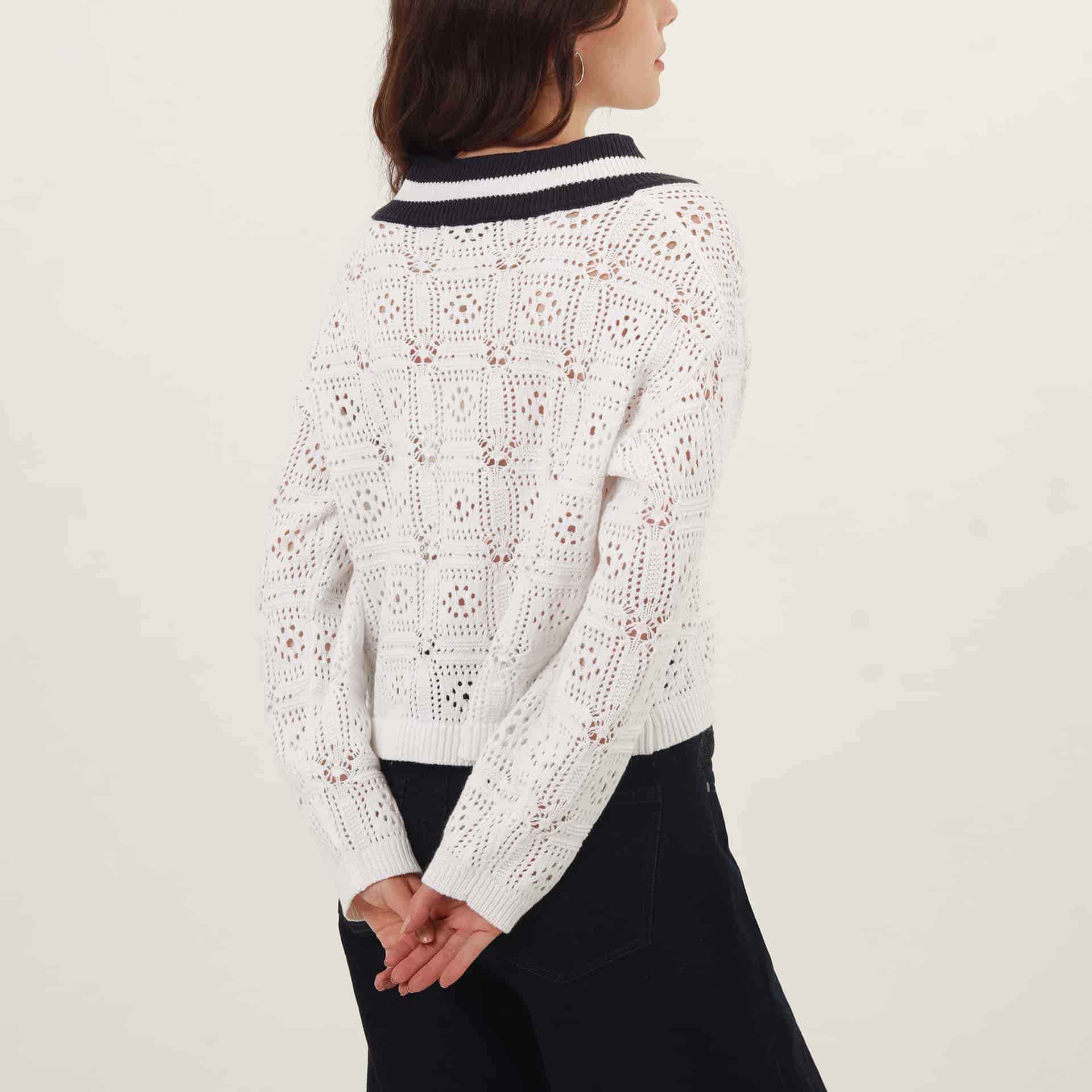 Sweater Cuello V Manga Larga - miniatura 9