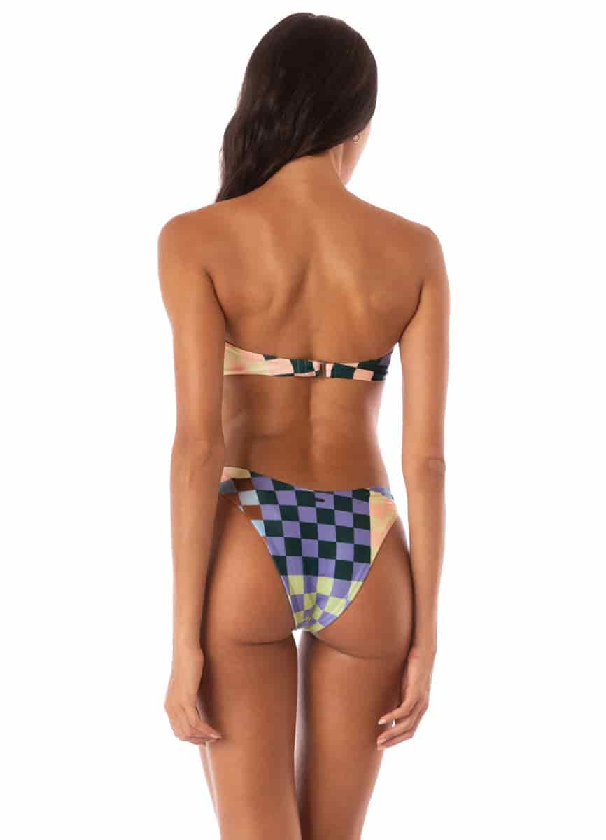Maaji Chess Splendour Regular Rise Thin Side Bikini Bottom - miniatura 1