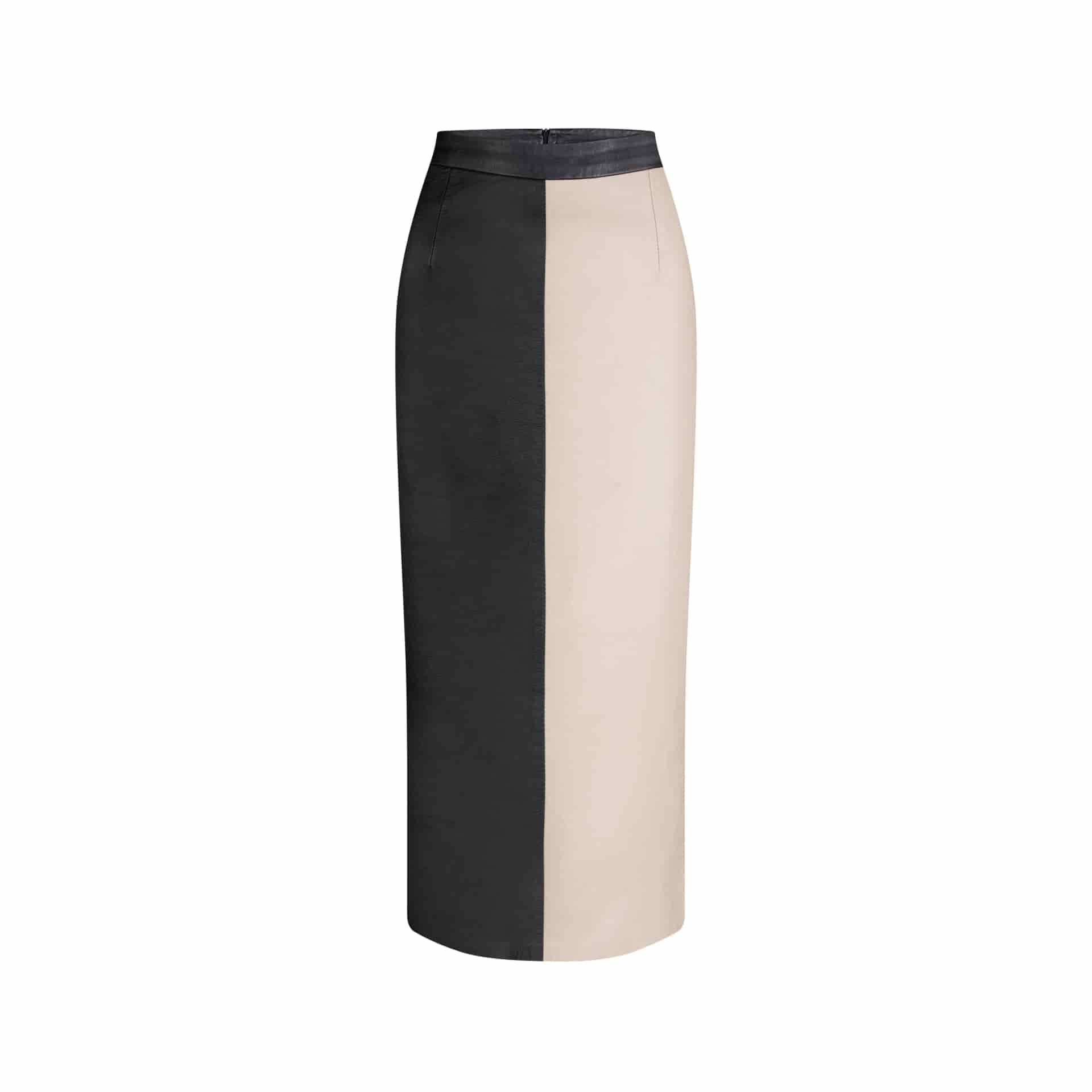 BLOCKING STRIPED SKINNY SKIRT - miniatura 1
