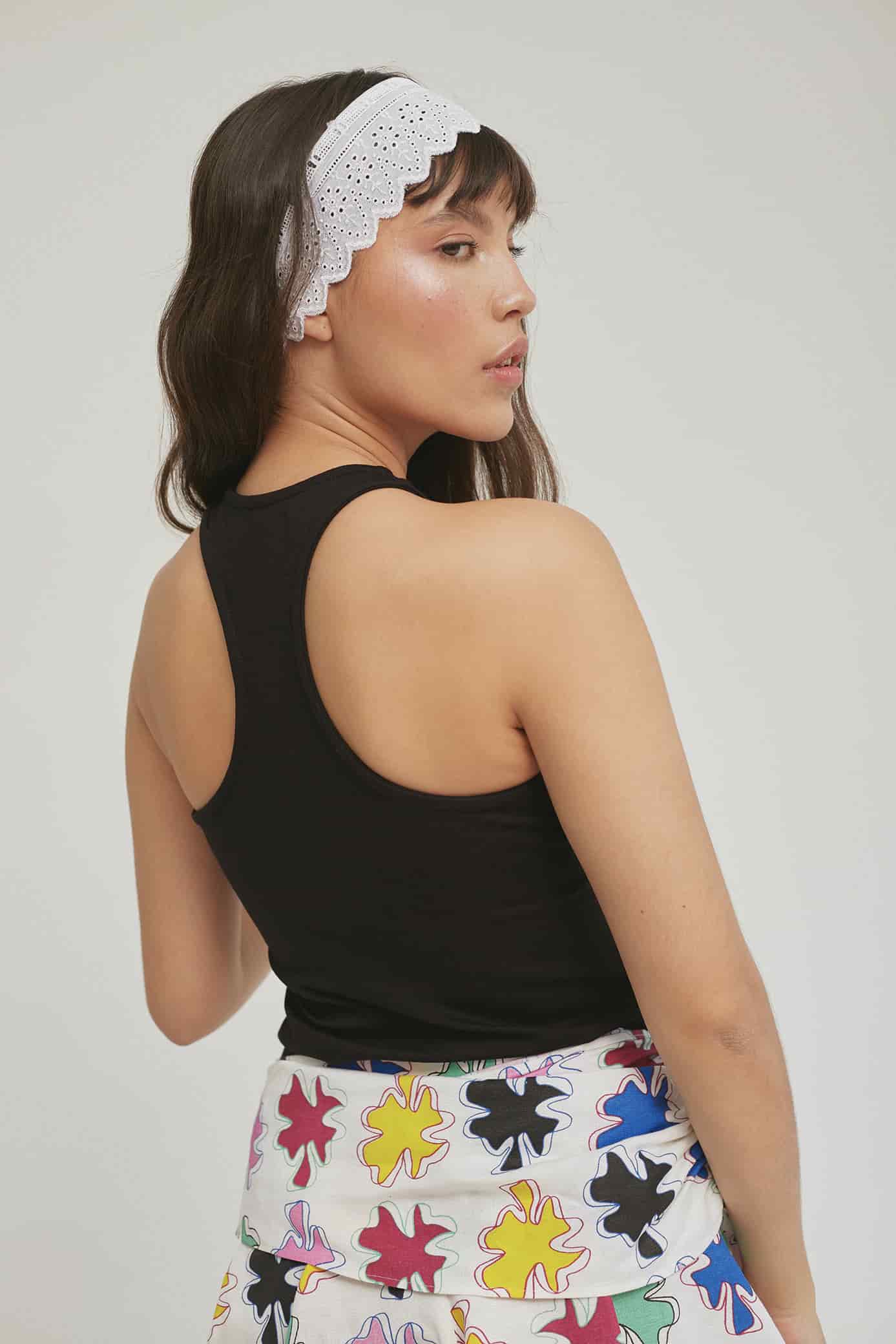Trébol Tank Top Negro - miniatura 5