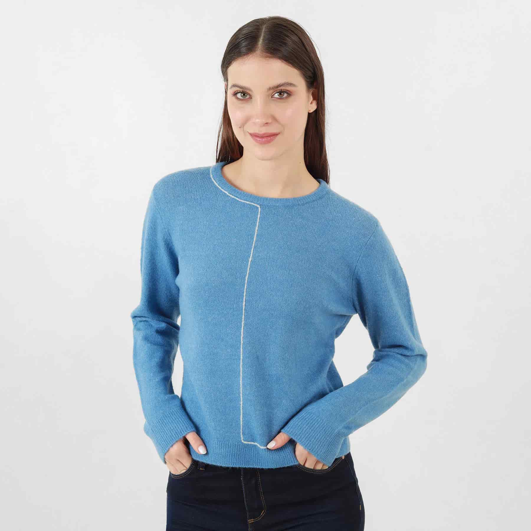 Sweater Cuello Redondo Manga Larga - miniatura 2