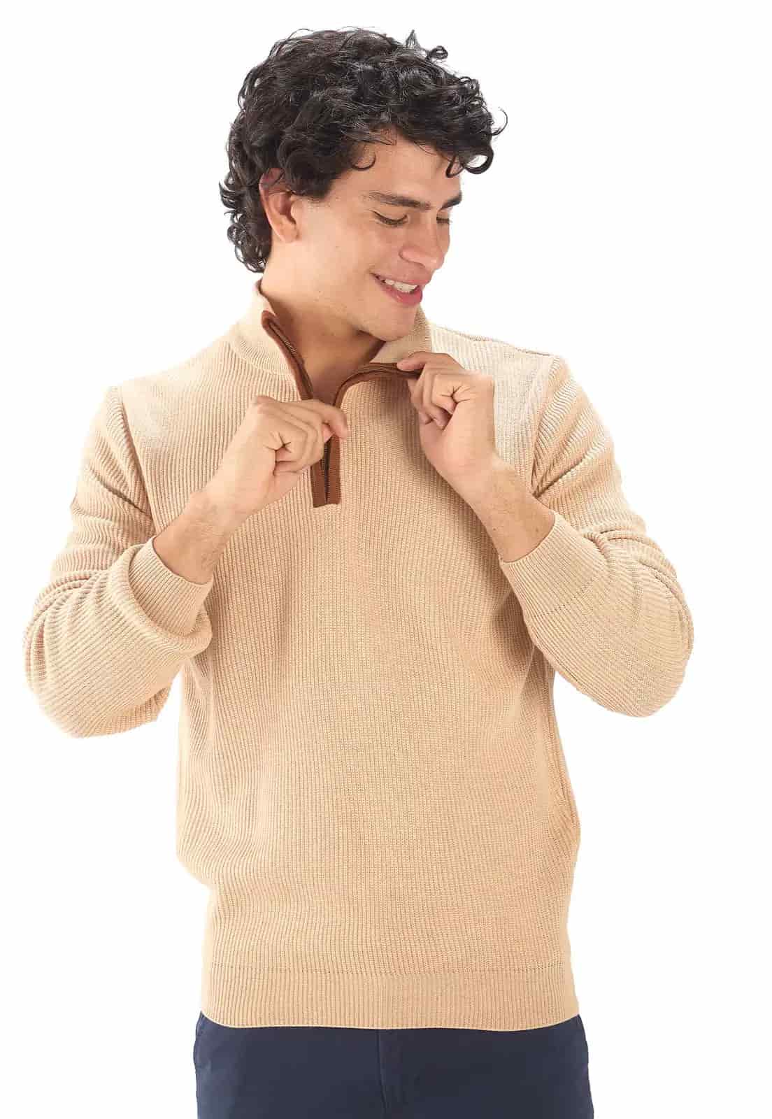 Suéter Cuello Alto Punto Inglés - miniatura 2