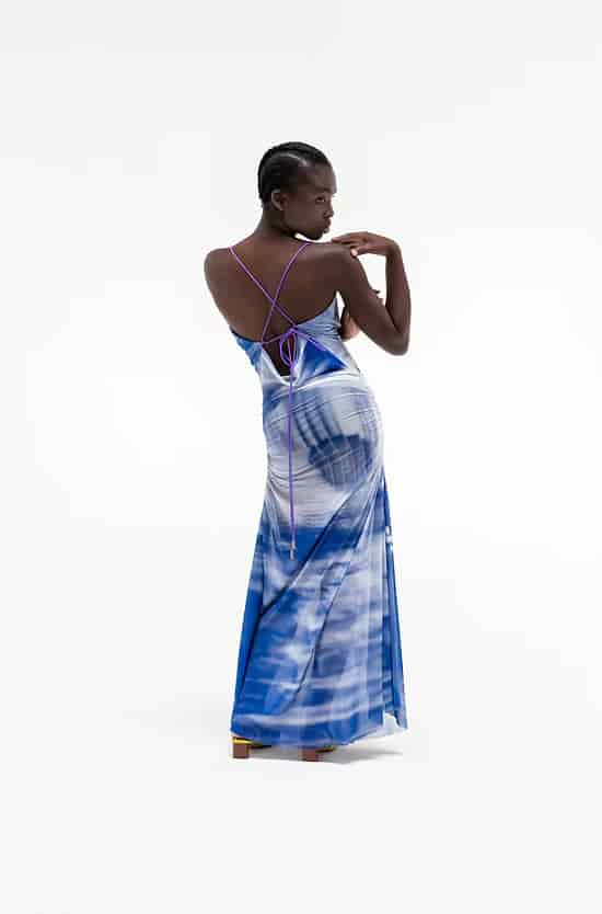 SLIP MESH DRESS - miniatura 2
