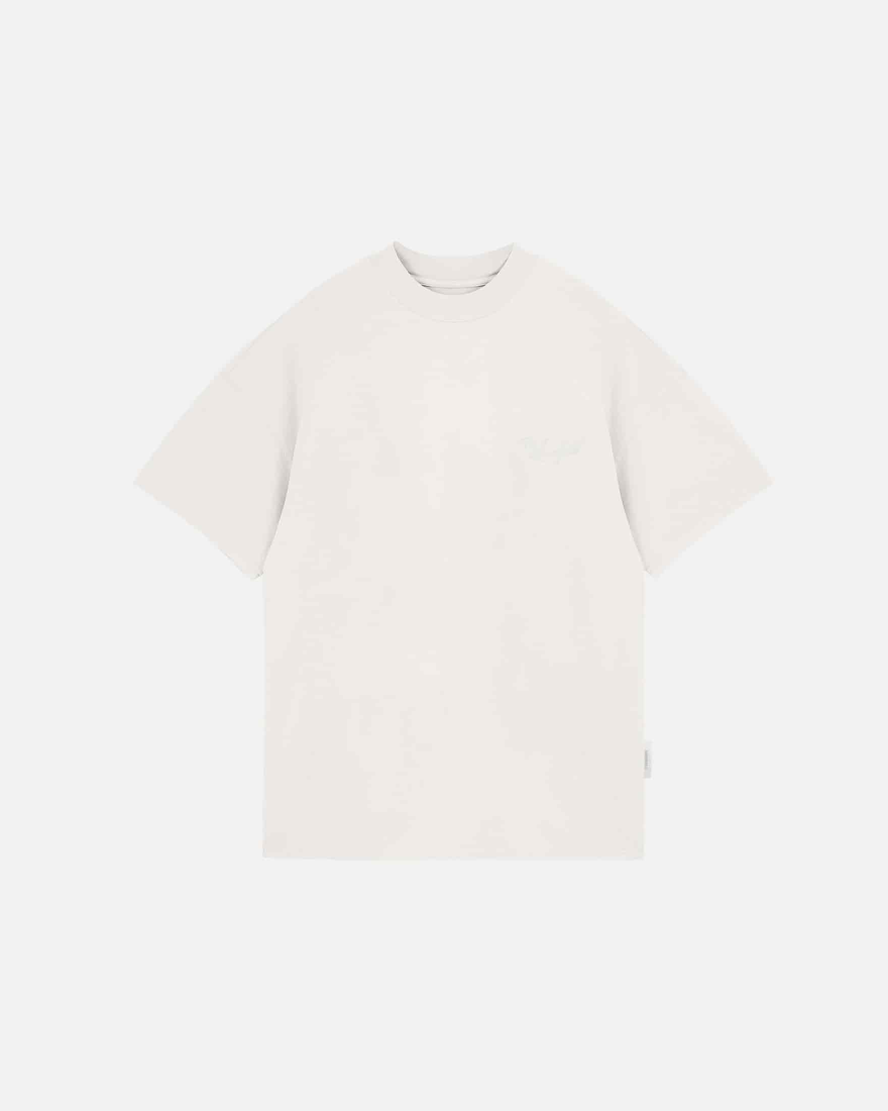 Basics Peached Undgld Tshirt White - miniatura 1