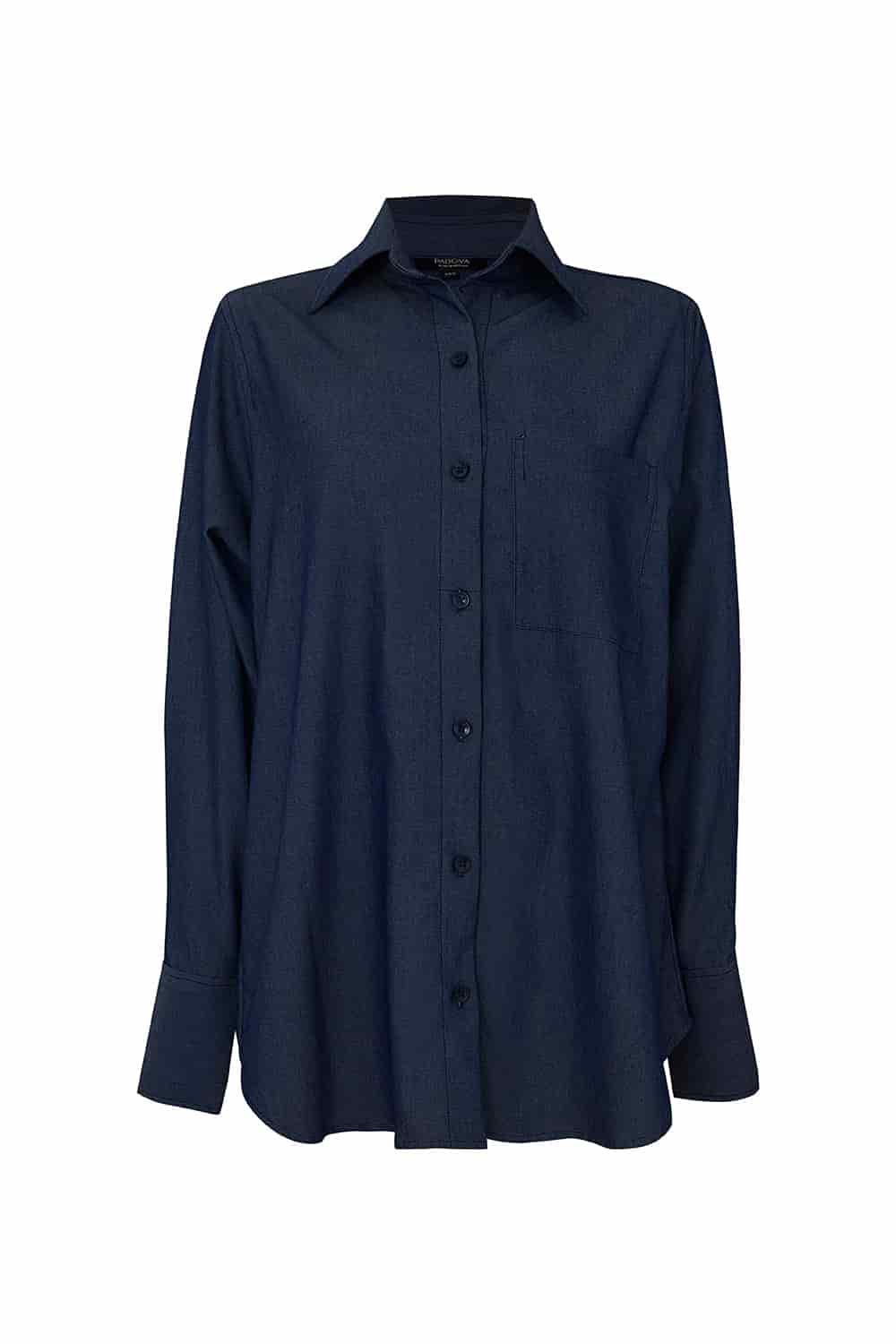 Camisa new giorgina azul indigo - miniatura 1