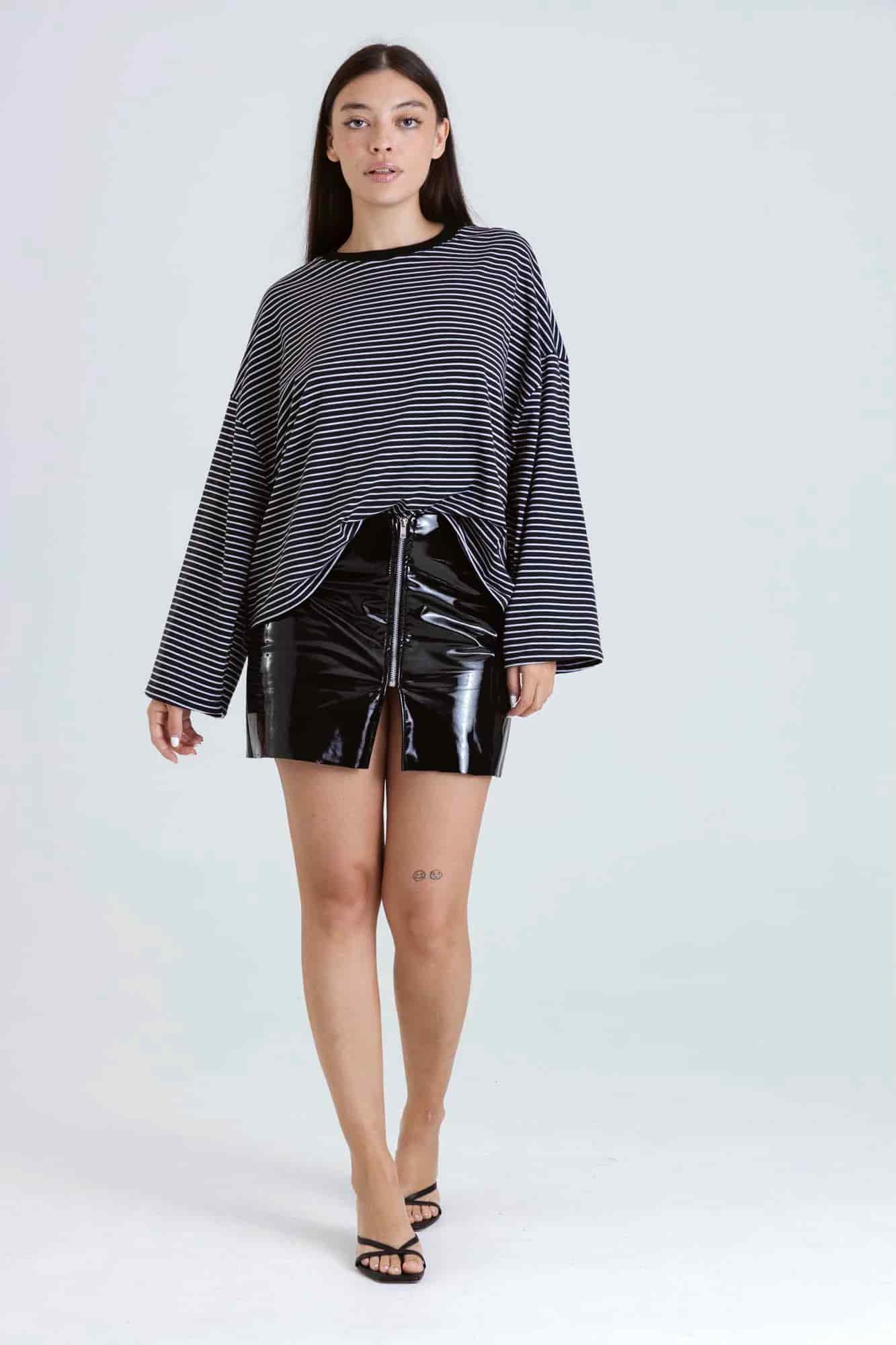 RAW ZIP MINI SKIRT - miniatura 15