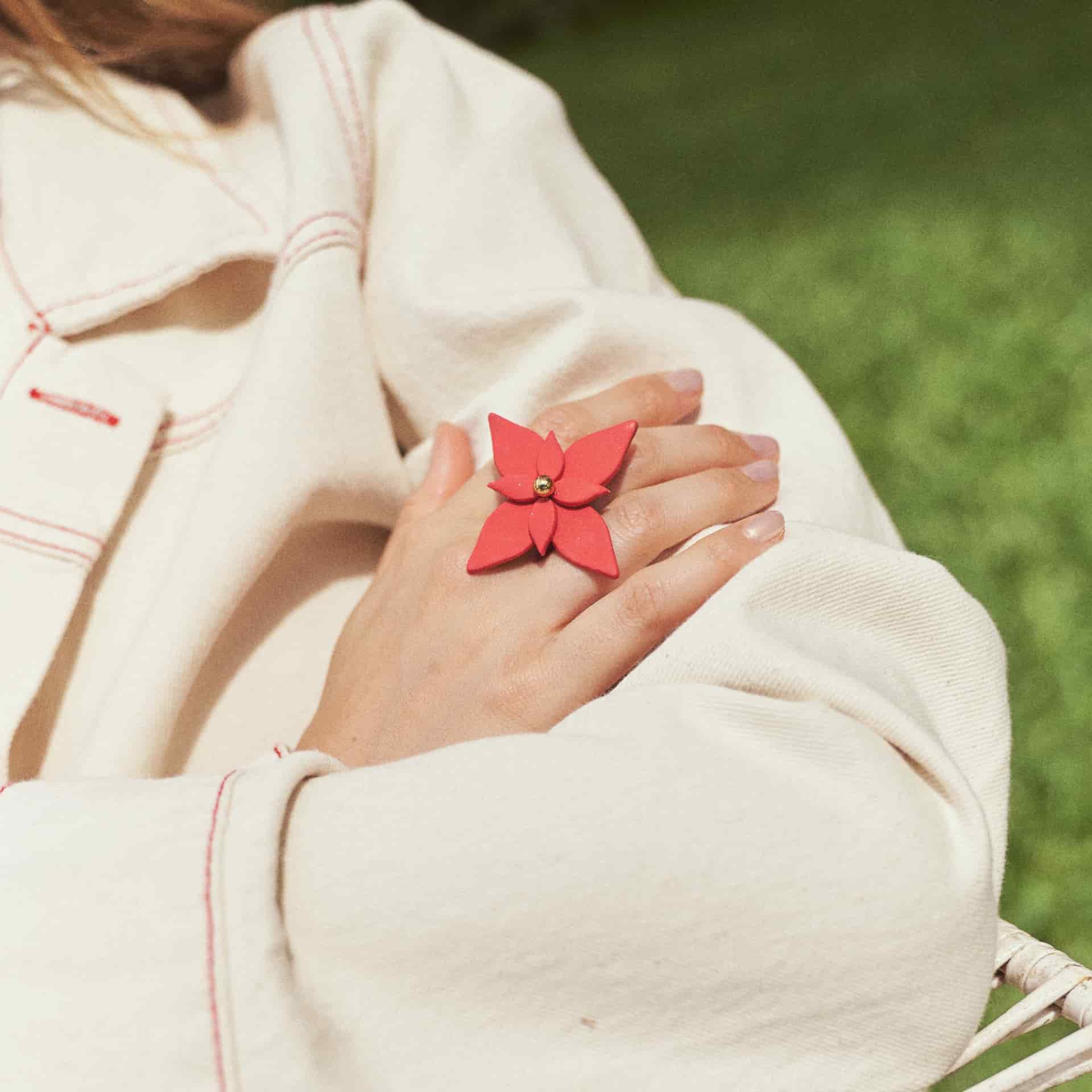 Anillo Flor de Navidad Maxi - miniatura 1