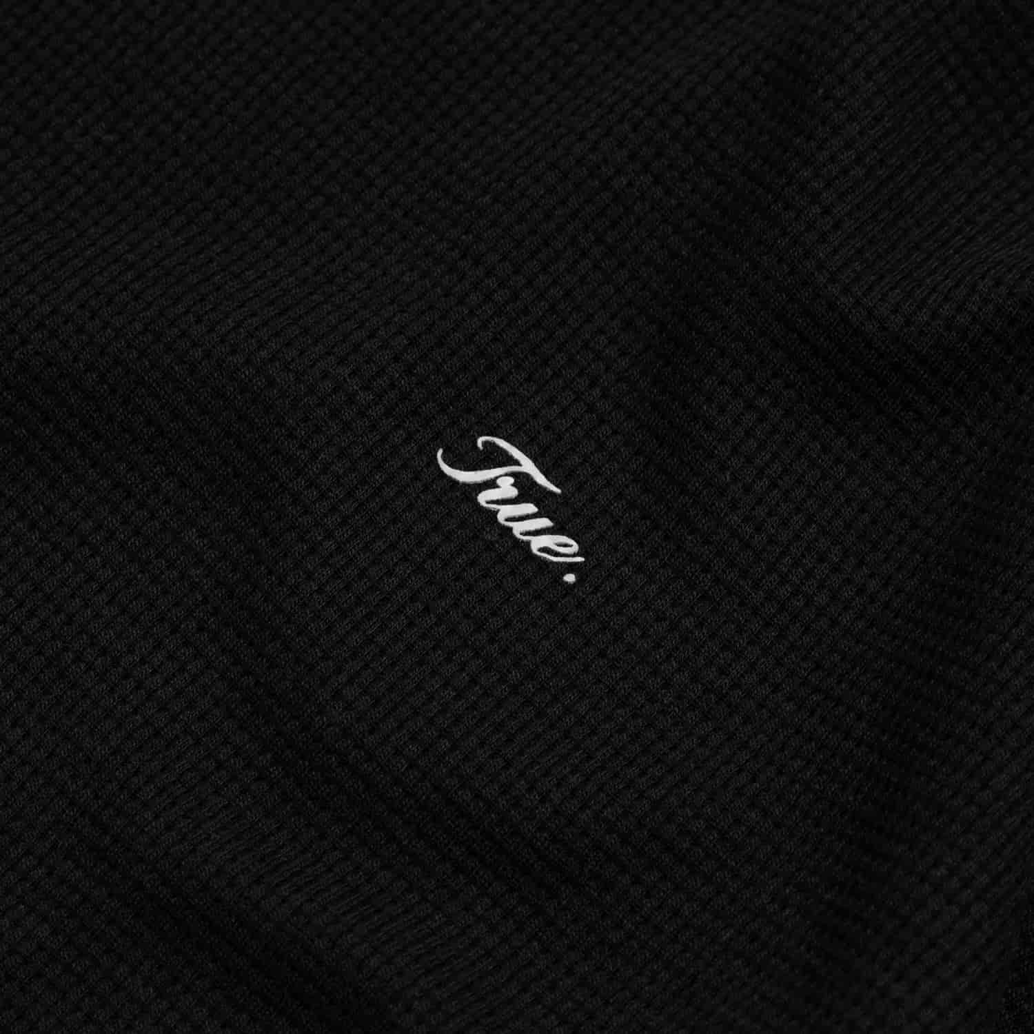 Textured Boxy Tee - Black - miniatura 4
