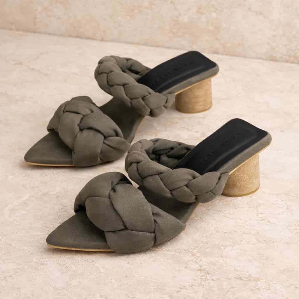 Green Vetra Braided Sandals - miniatura 2
