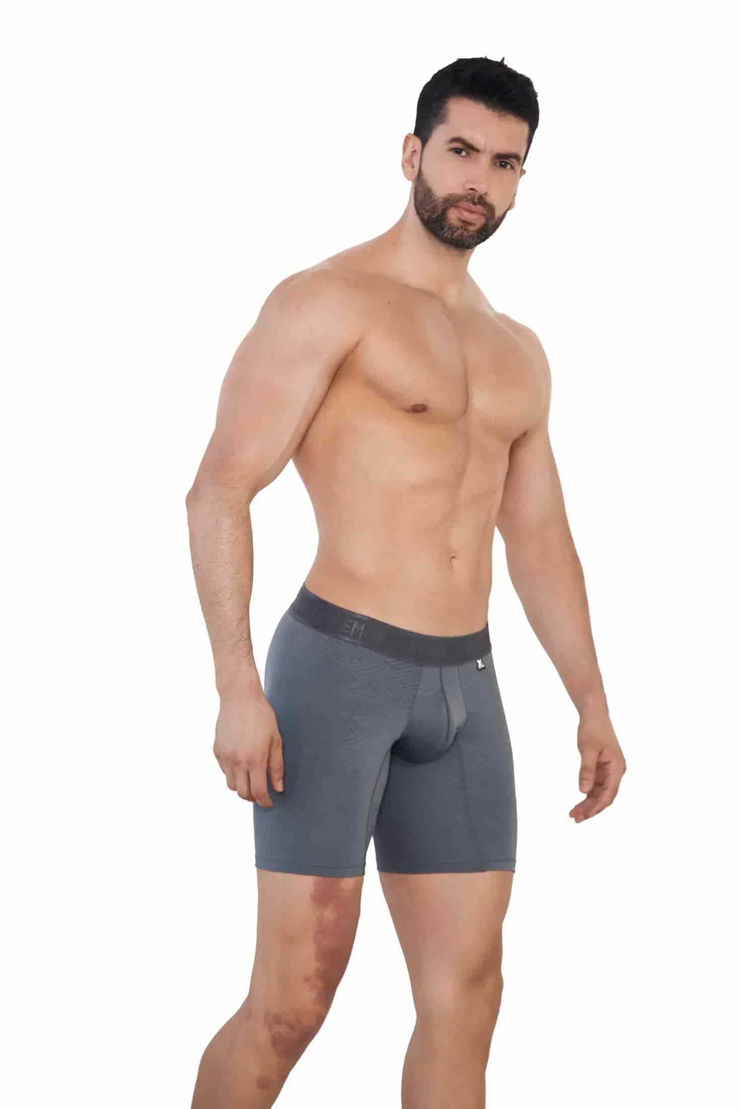 BOXER MICROFIBRA JACQUARD ESPIGA GRIS - miniatura 2