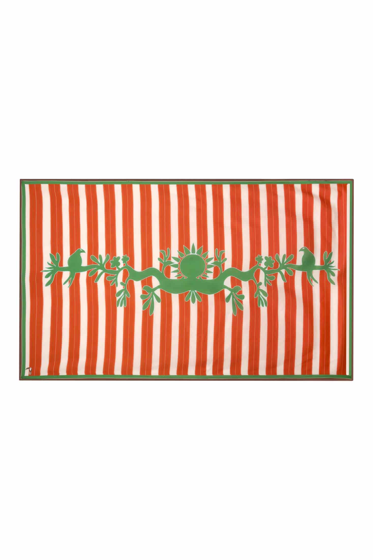 De La Falaise Cotton Silk Sarong / Green Solana Shield - miniatura 4