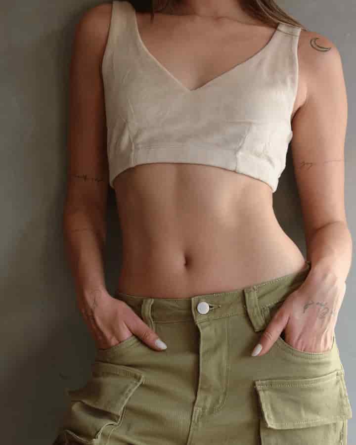 TOP TERCIOPELO AURA NUDE - miniatura 12