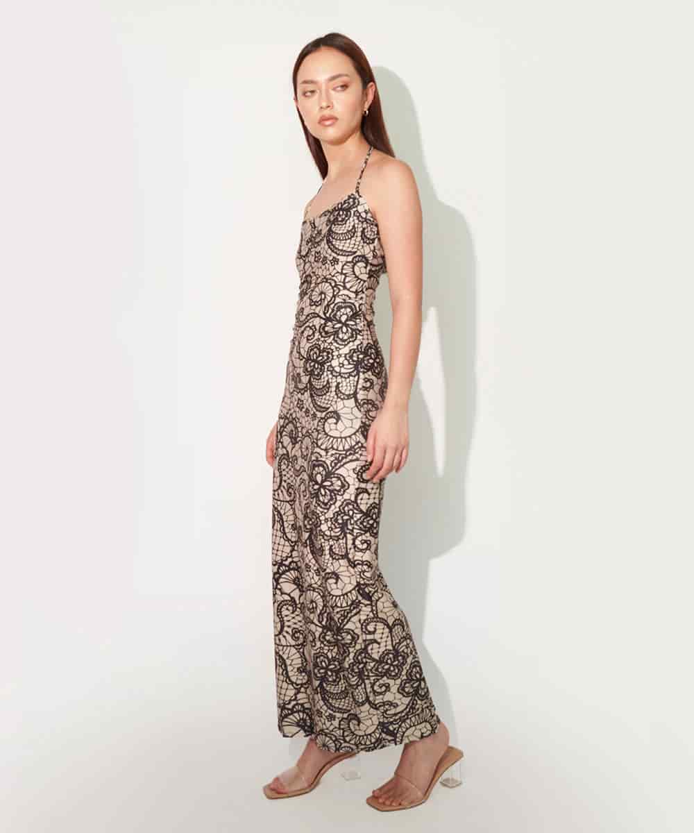 Maxi Dress in Faux Lace - miniatura 2