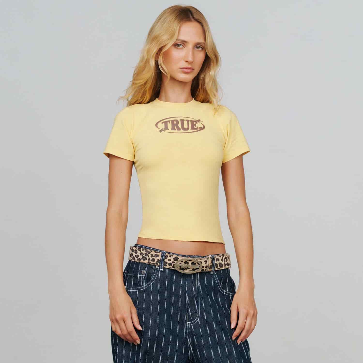 Pastel Fitted Tee - Butter Yellow - miniatura 1