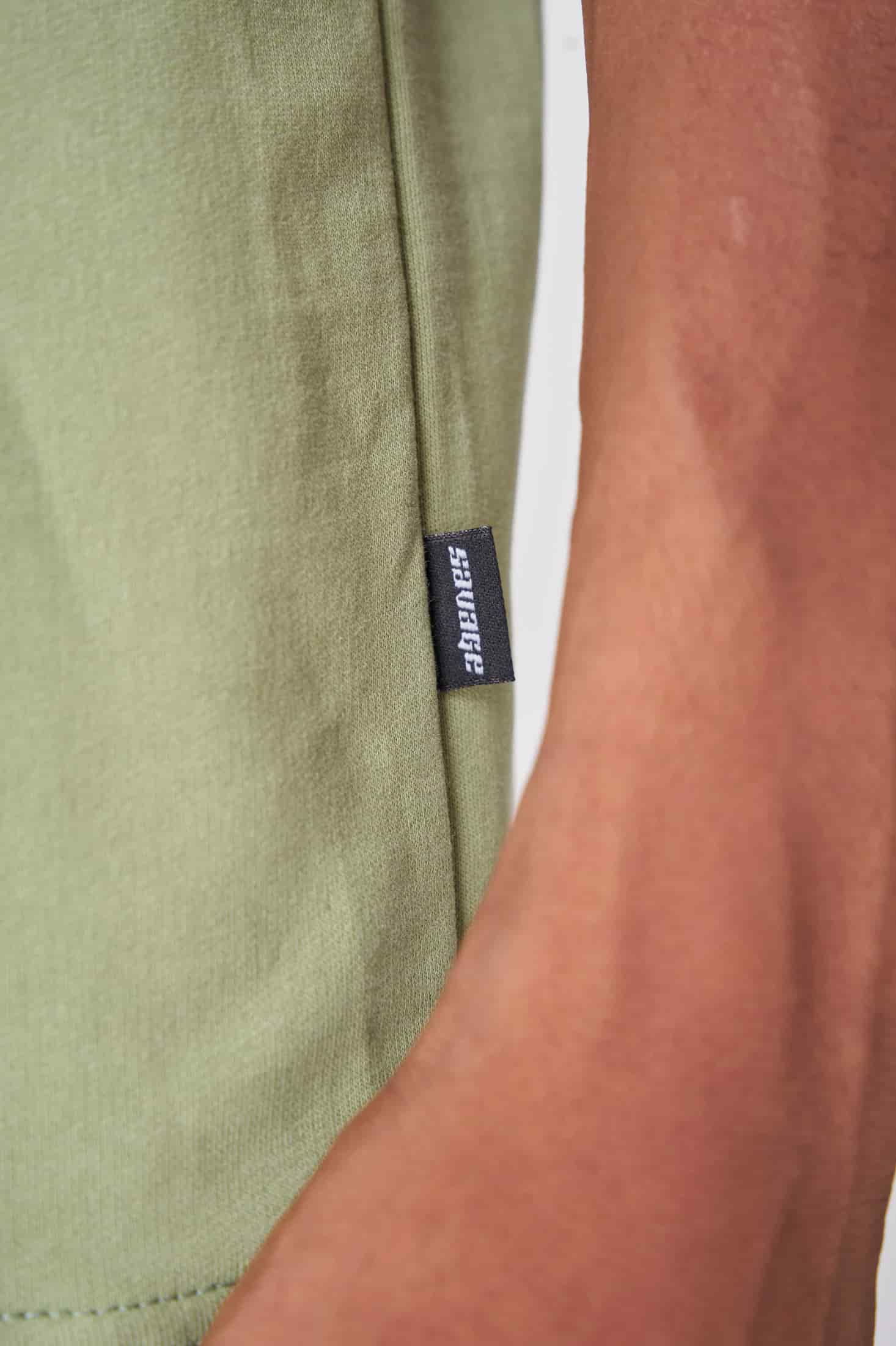 CAMISETA 300 GRAMOS 100% ALGODÓN VERDE CLARO - miniatura 3