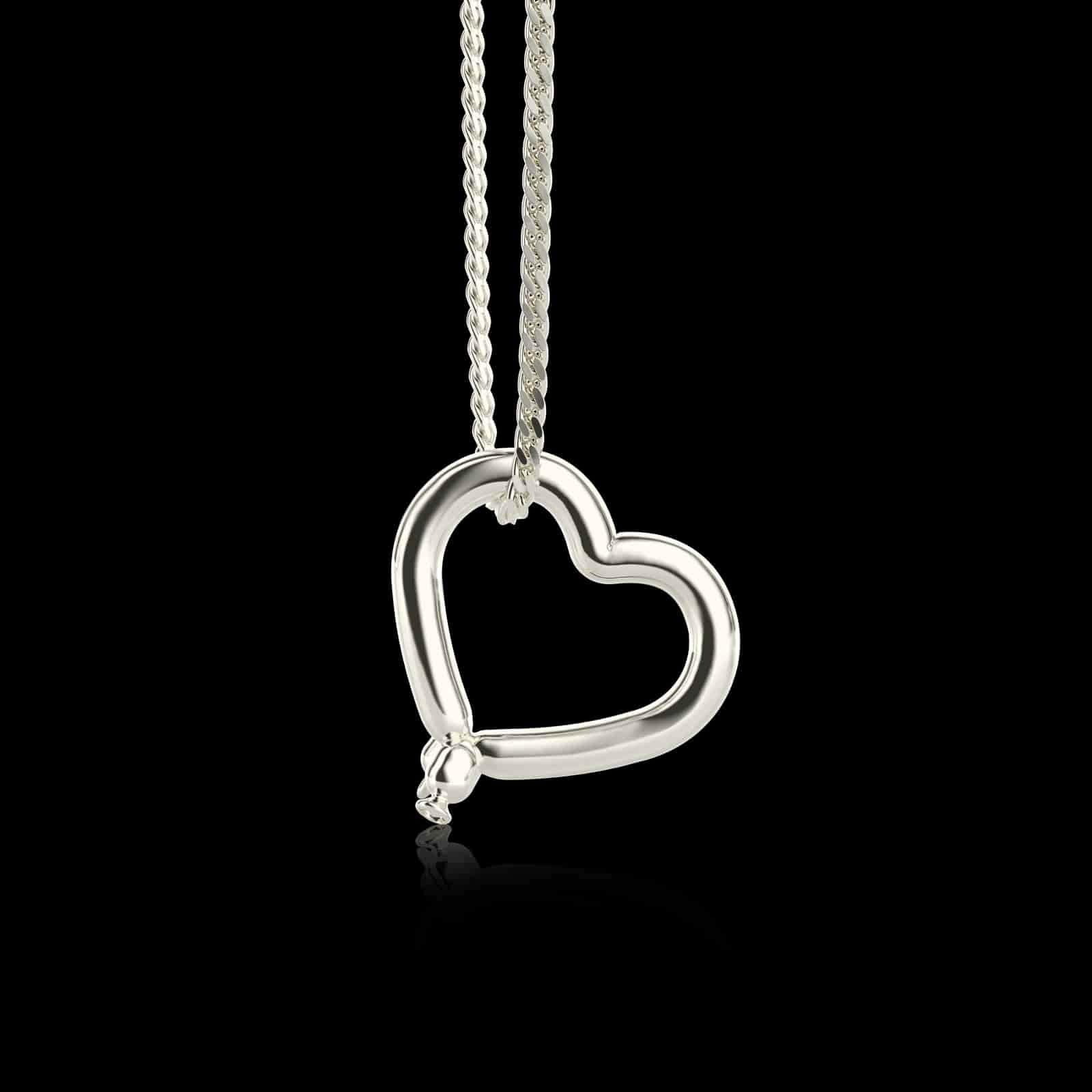 Collar Corazon Latex Balloon Plata 925 - miniatura 1