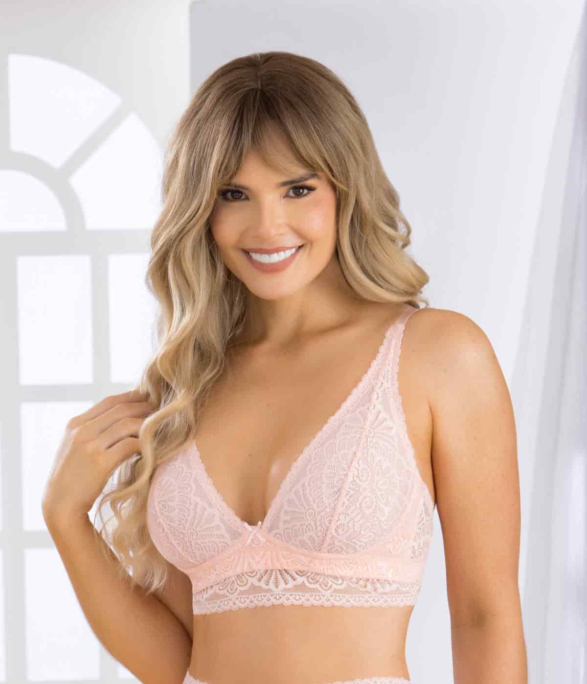 Bralette triangular en encaje 30031 - miniatura 4