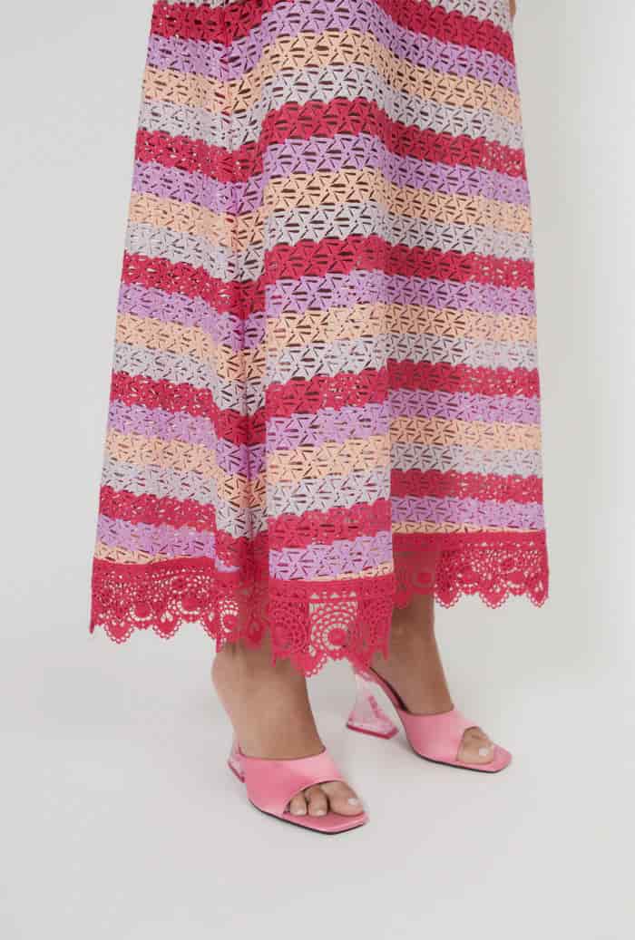 PALMARITO MAXI DRESS RASPBERRY - miniatura 2
