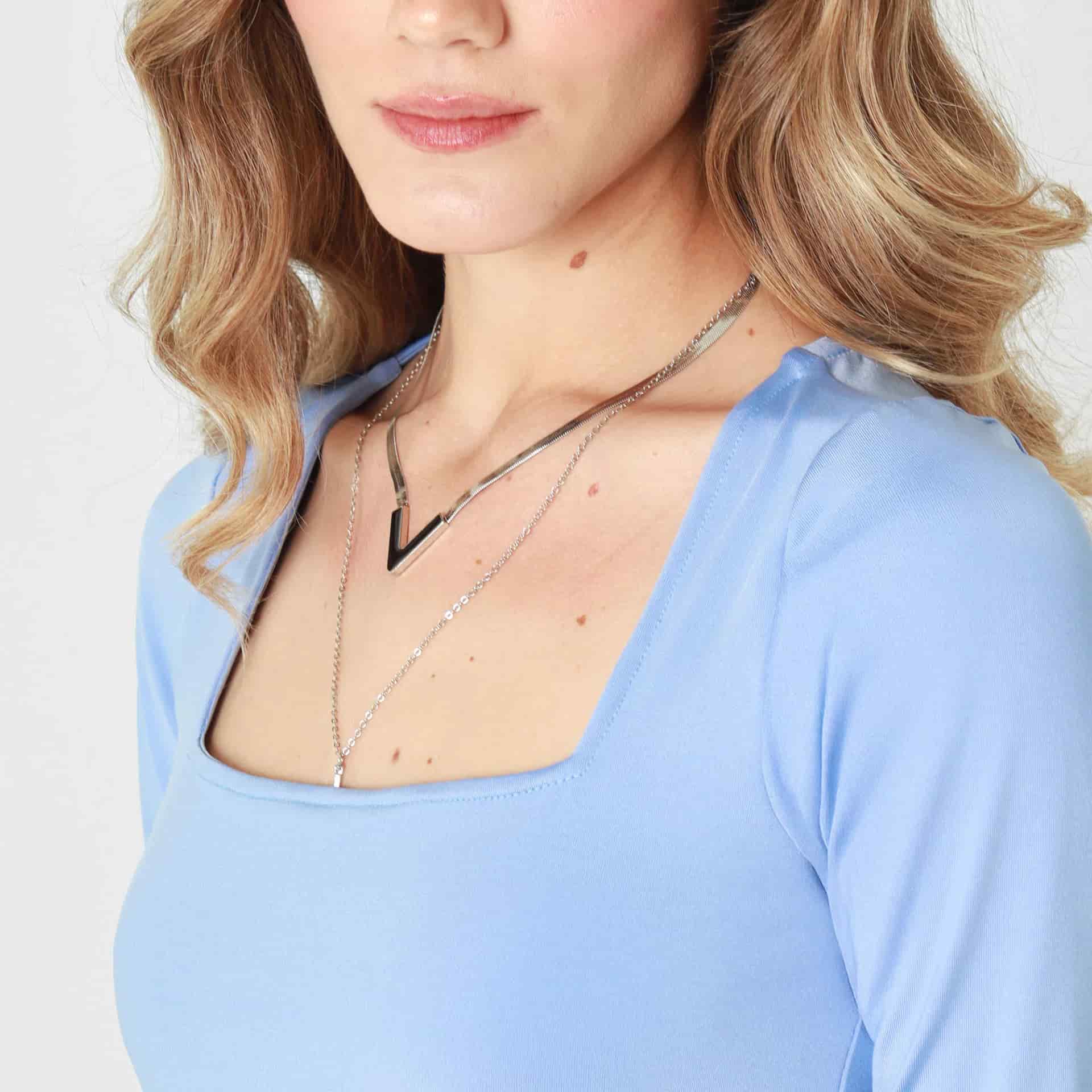 Camiseta Cuello U Manga Larga - miniatura 3