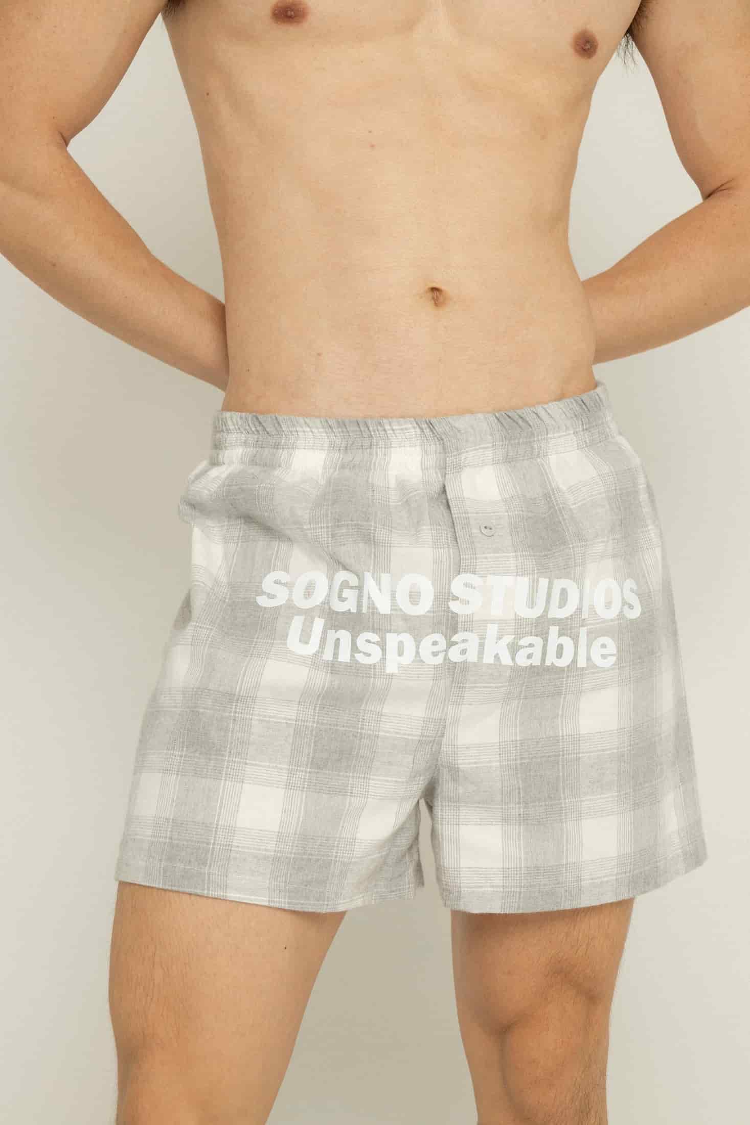 Boxer Unisex Cuadros-Gris - miniatura 7