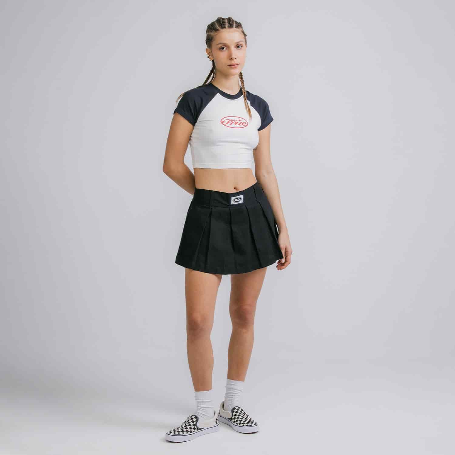 Pleated Mini Skirt - Black - miniatura 5