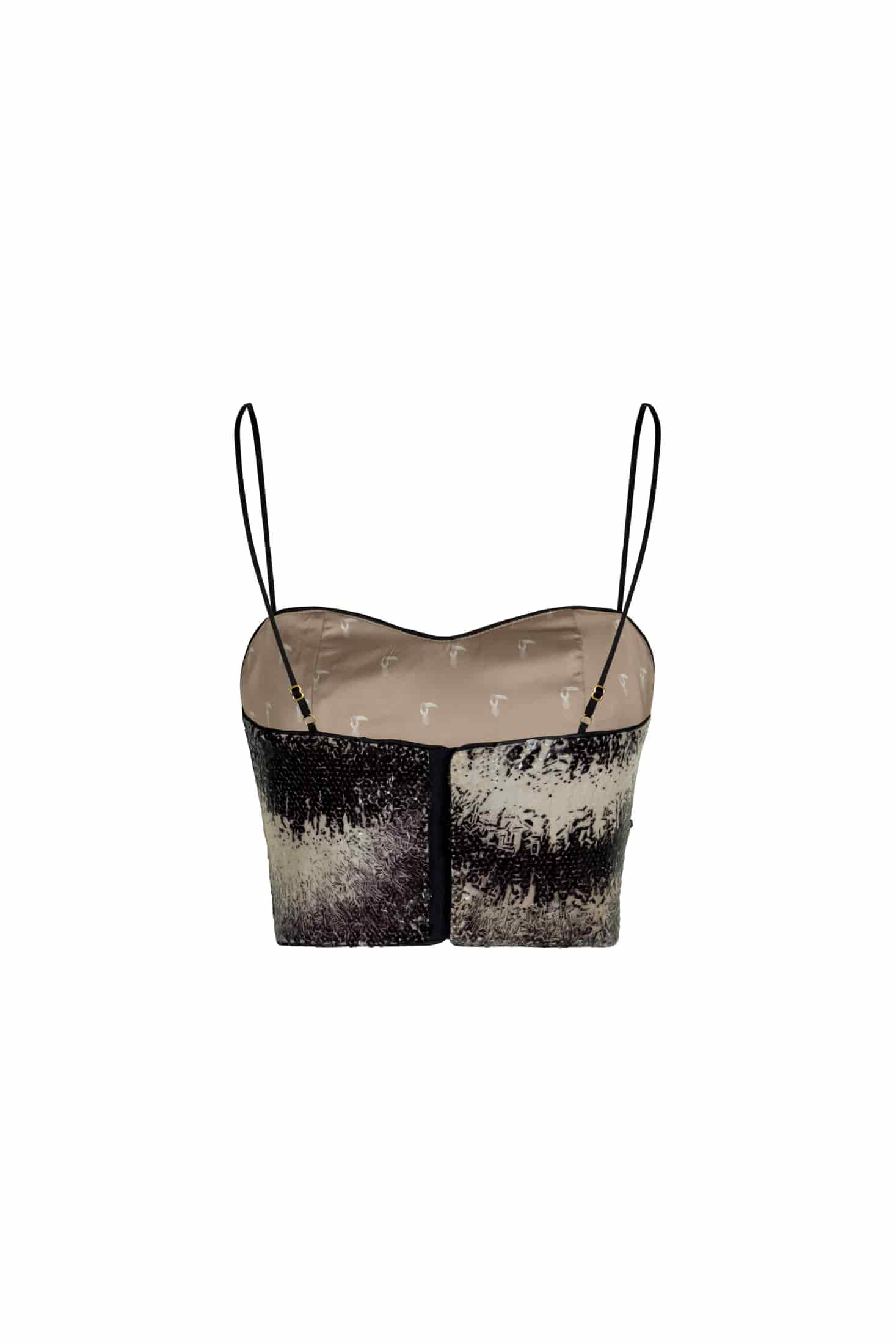 Baracoa Sequins Crop Top / Black - miniatura 3