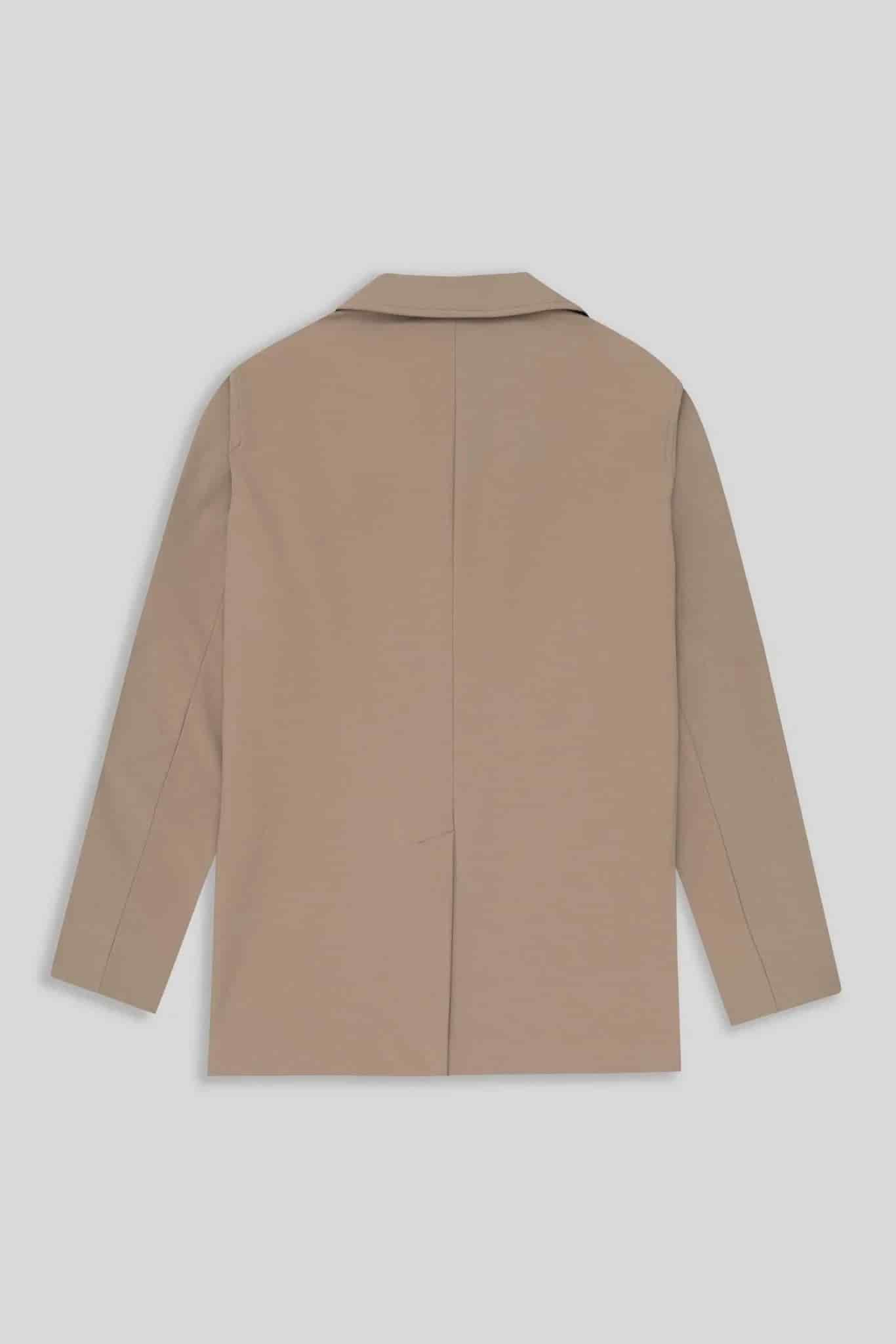 men’s mixed fabric camel luciano coat - miniatura 3