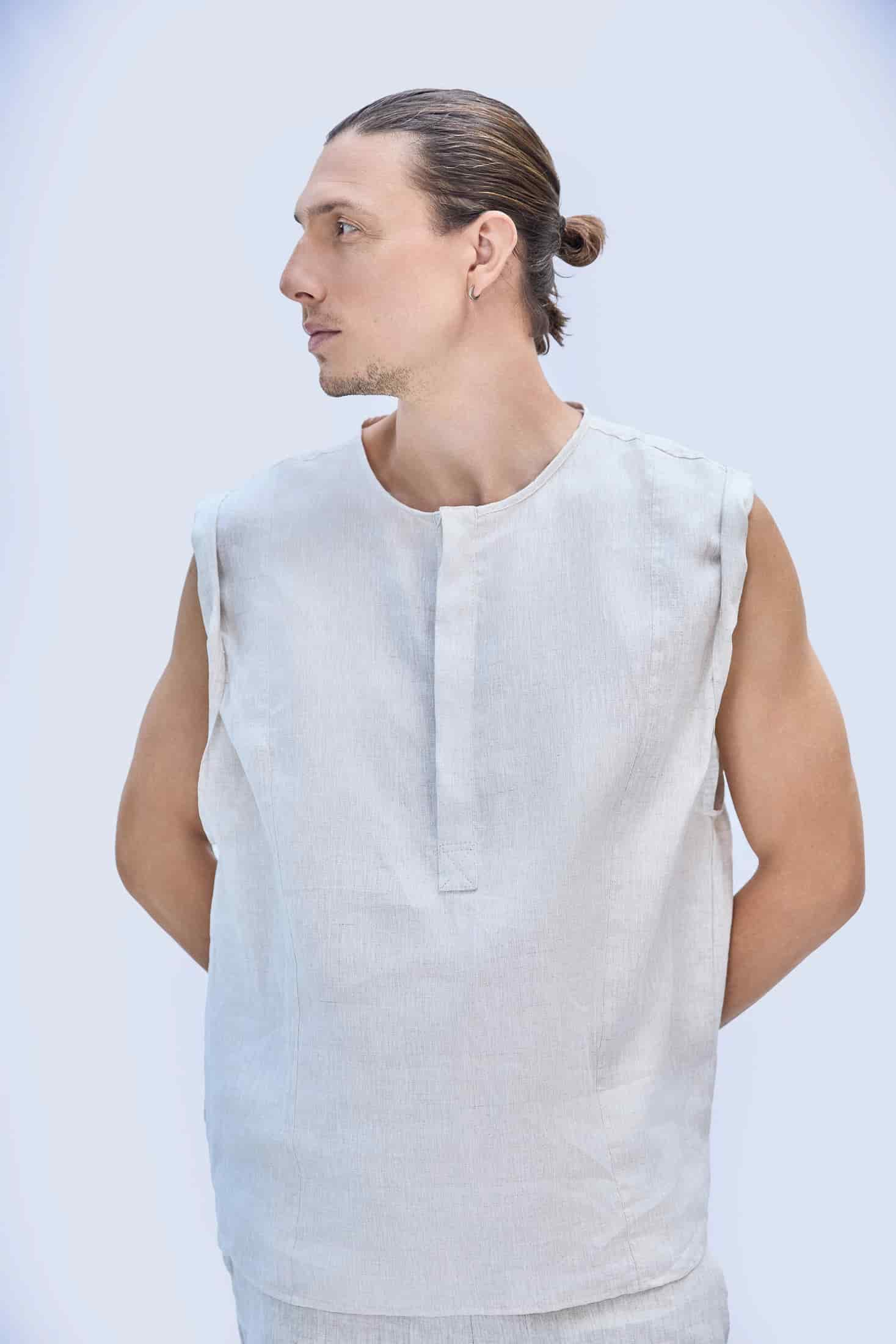 JOSE TOP UNISEX NATURAL - miniatura 1