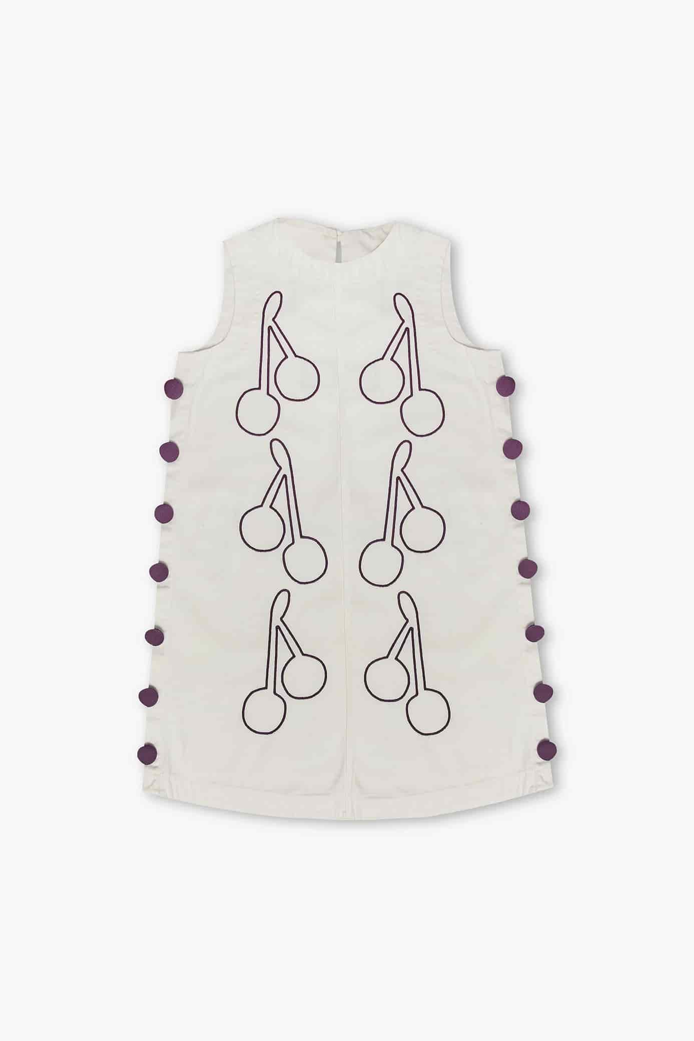 Vestido Anfitriona Cherries Crudo - miniatura 15
