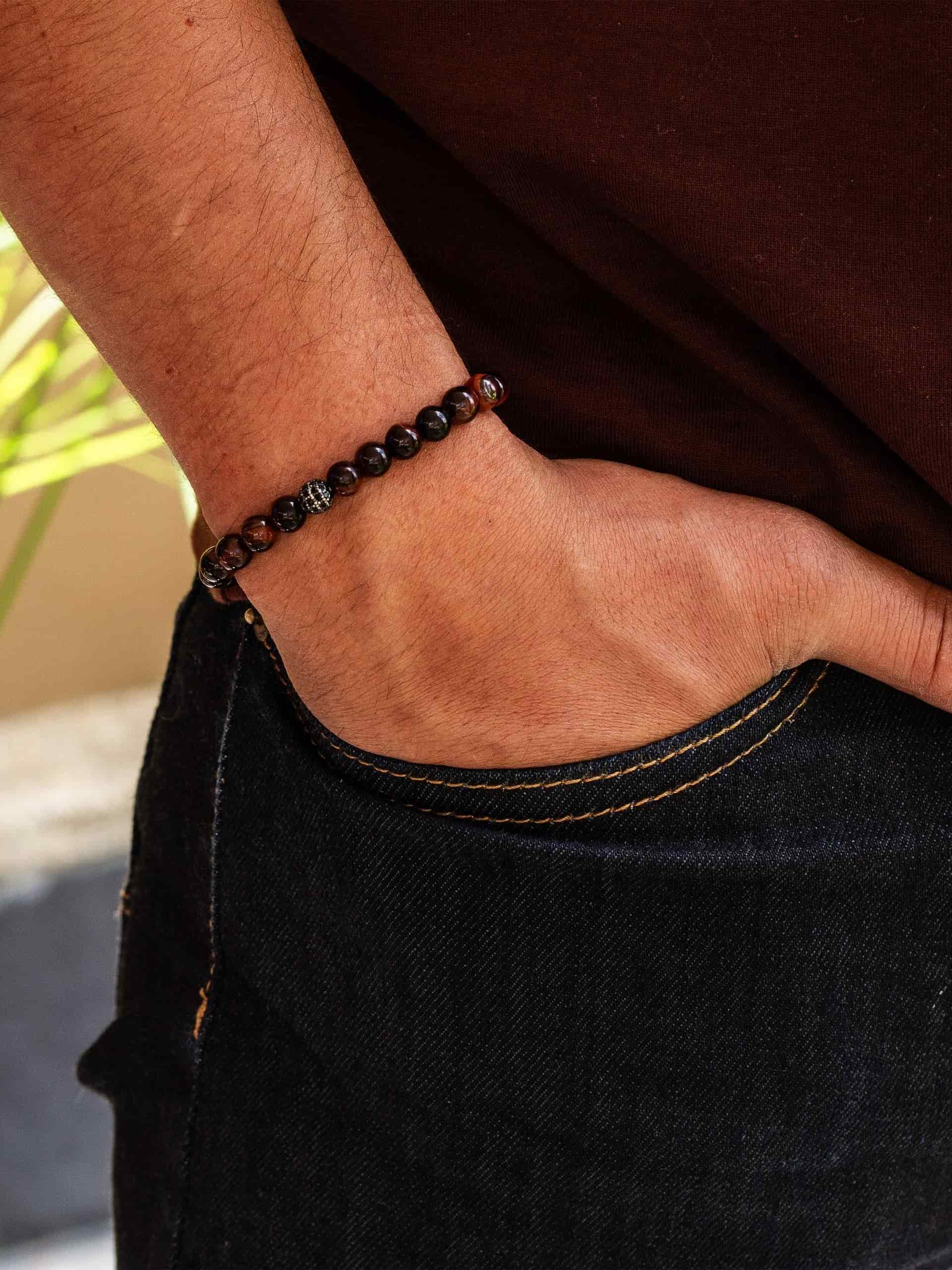 Brazalete Ojo de Tigre Rojo 6mm - miniatura 4