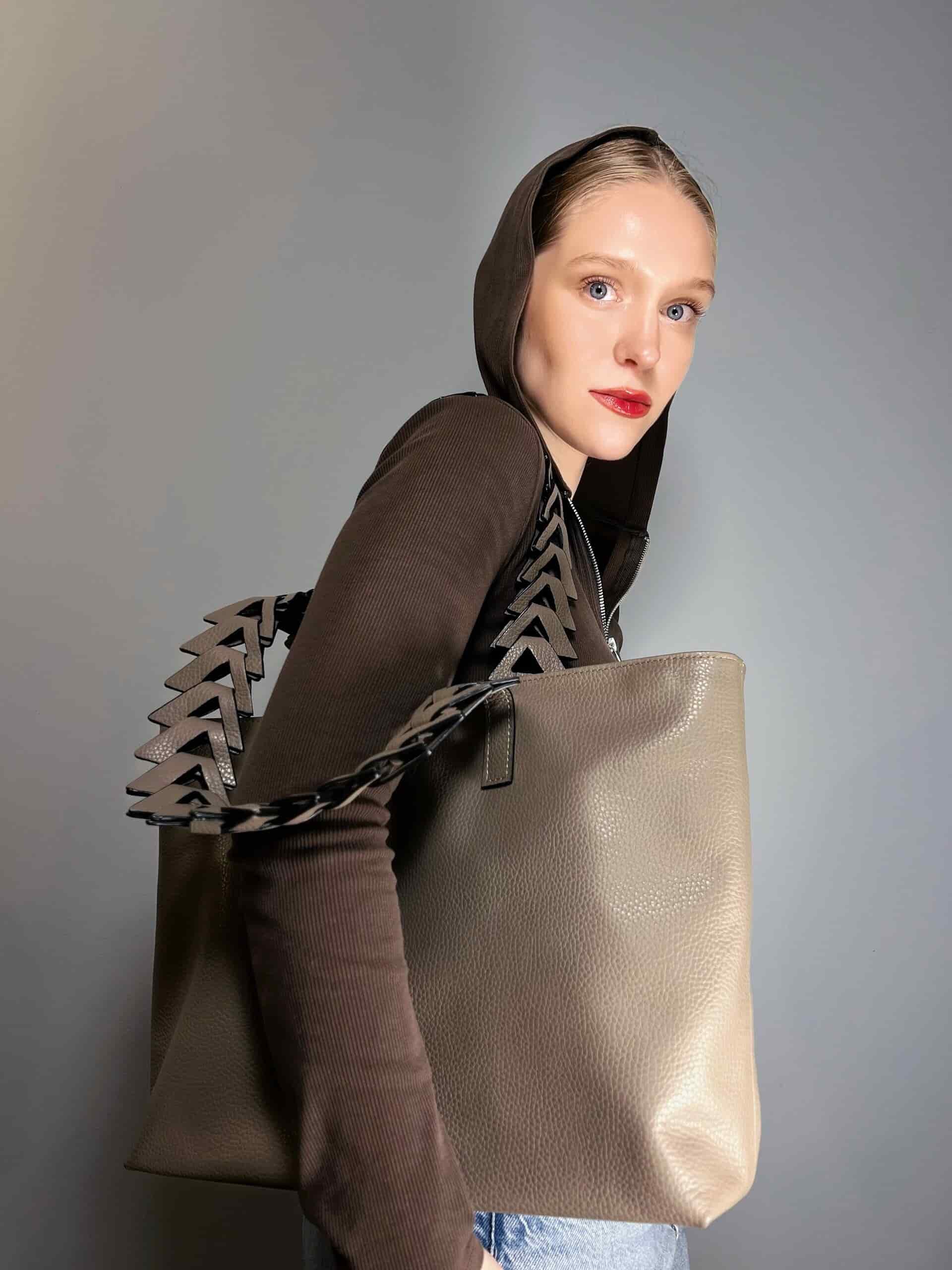 Caro Laptop Tote taupé 14" - miniatura 1