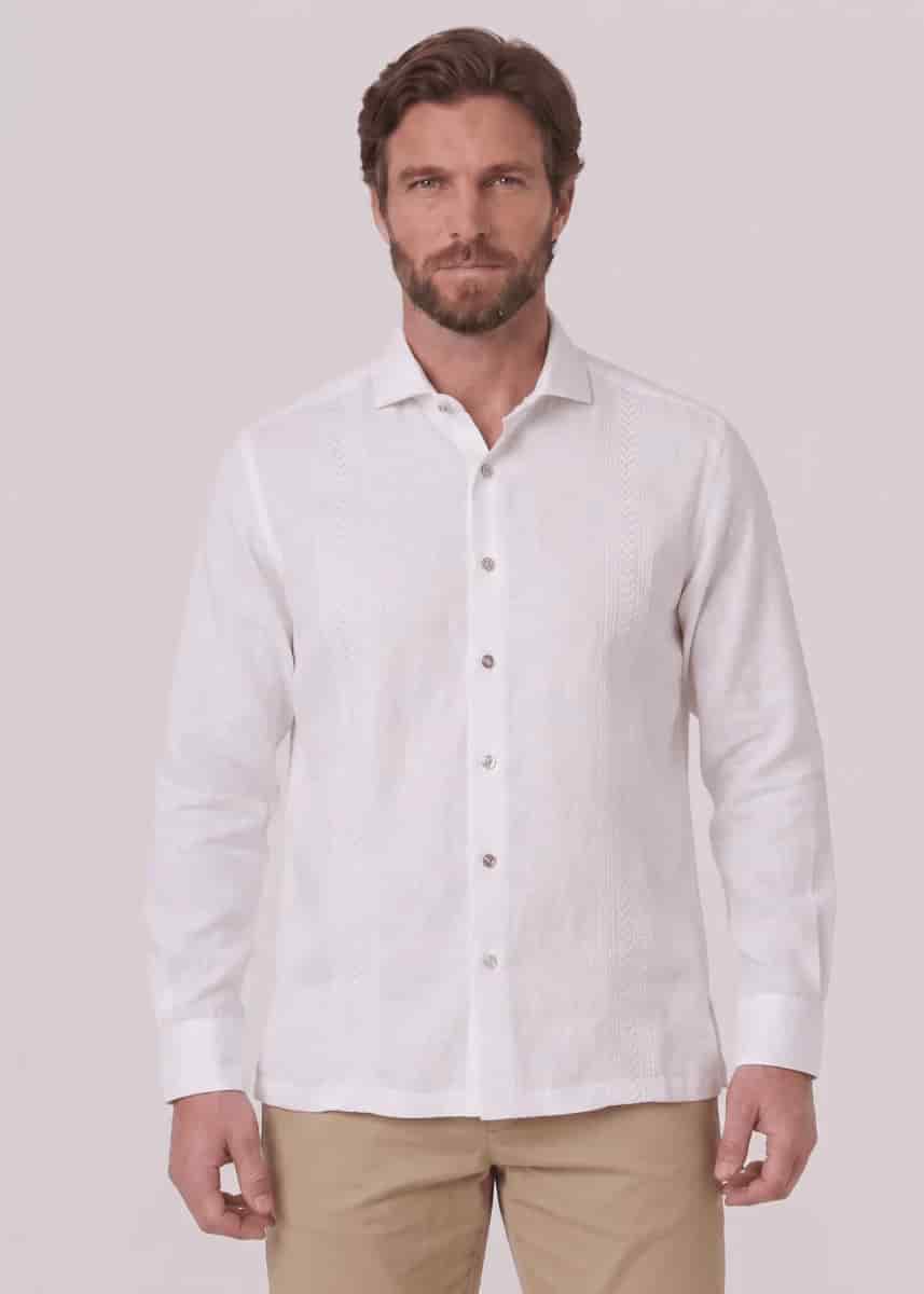 Guayabera ml bordada 010125065 - miniatura 2