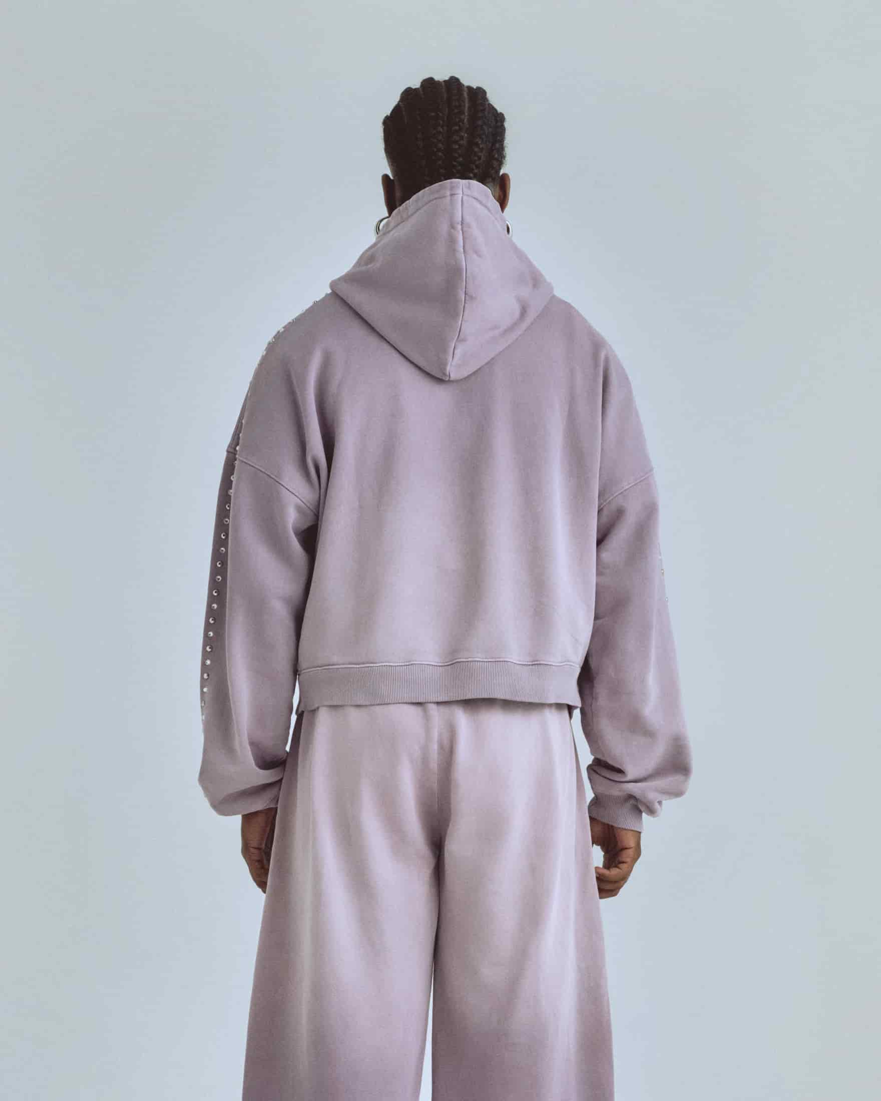Santa Unión Basic  Boxy Hoodie Purple - miniatura 6