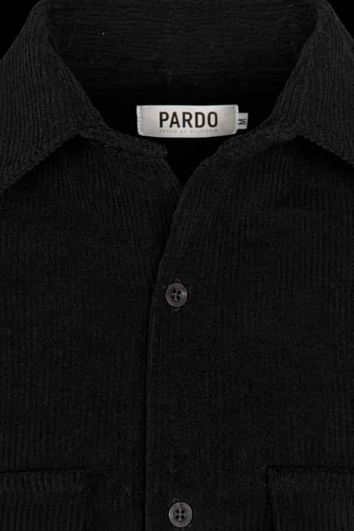 Camisa corduroy/pana negra - miniatura 3