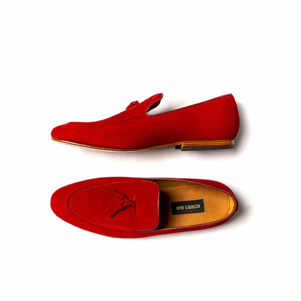 Loafers gamuza roja - miniatura 2