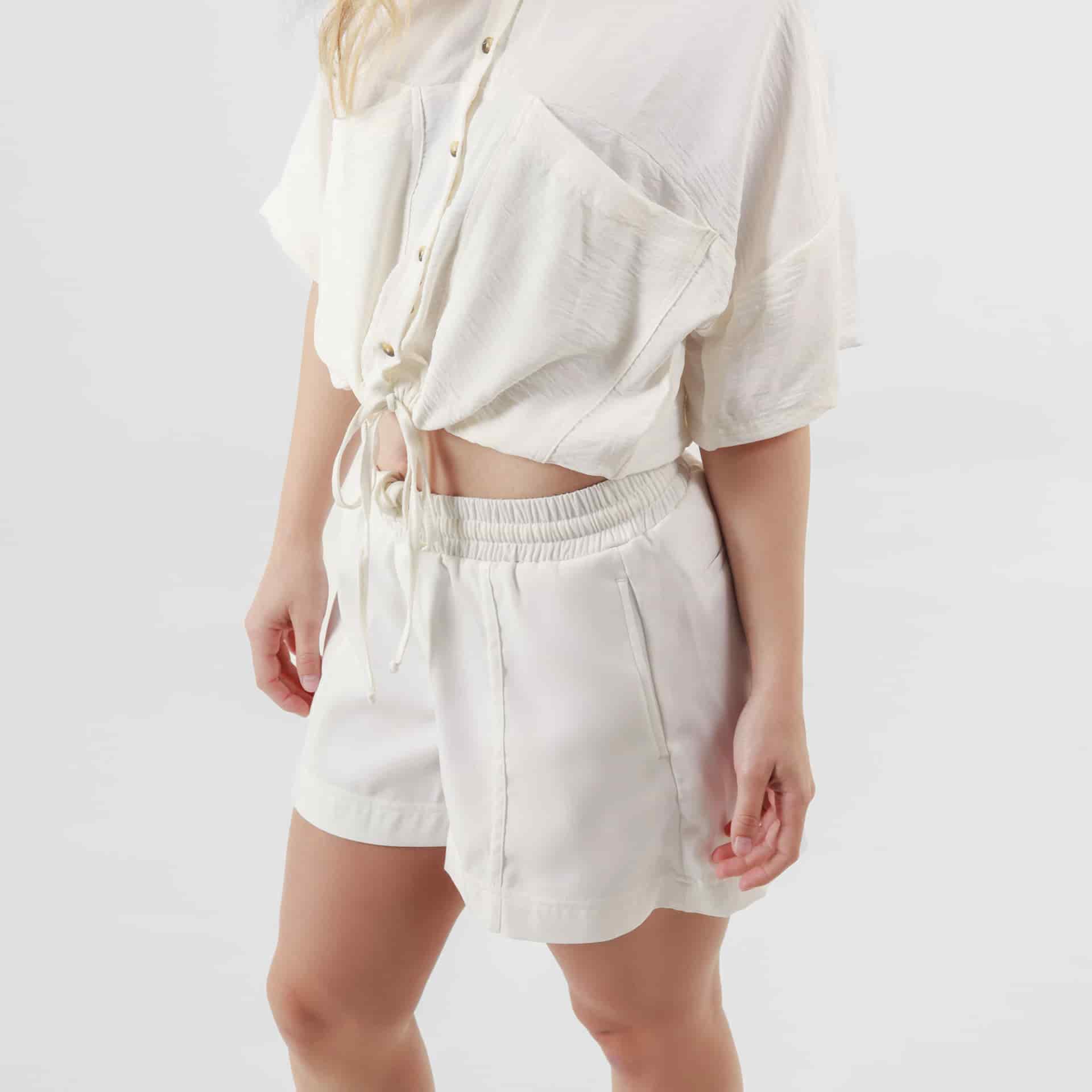 Blusa Cuello Camisero Manga Corta - miniatura 4